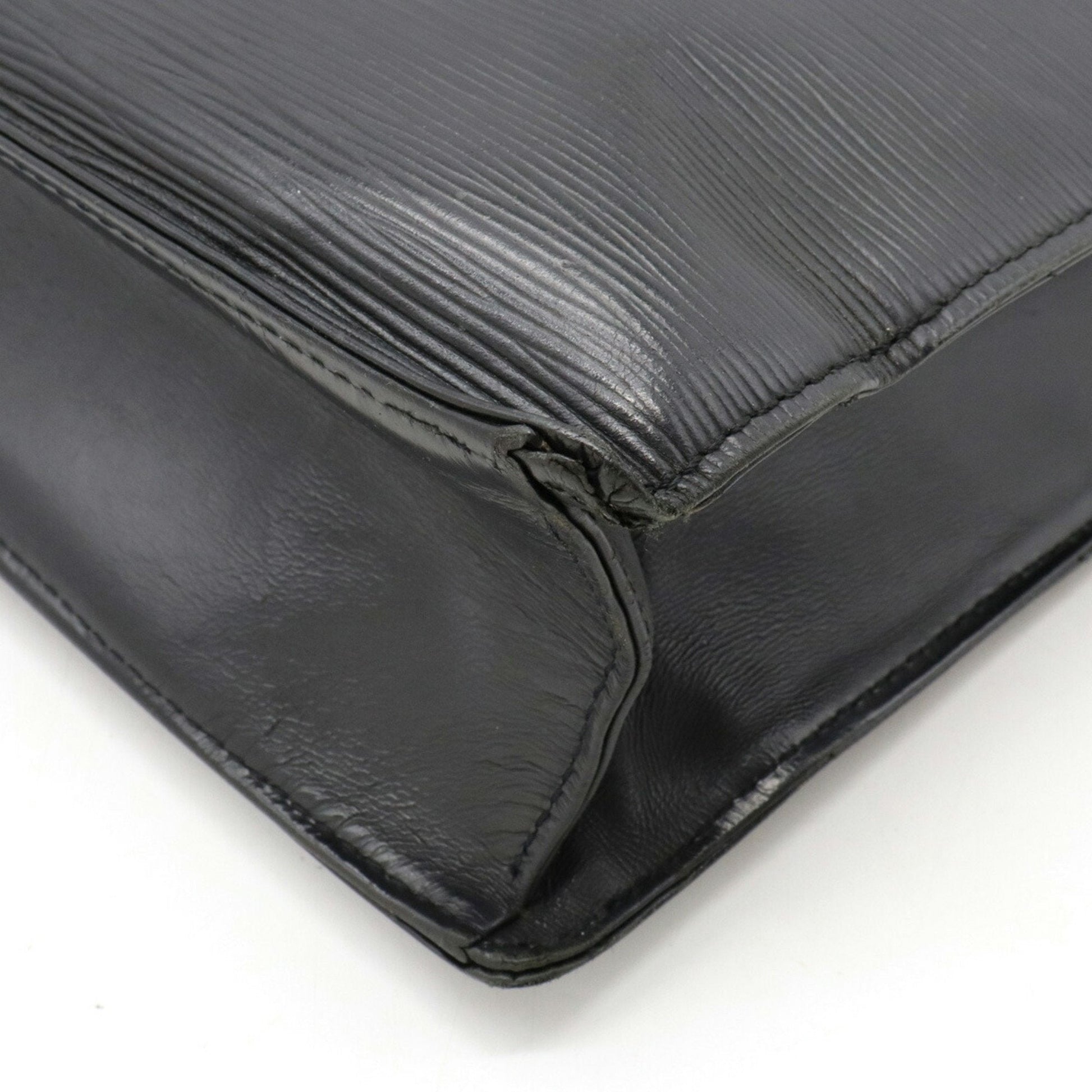 LOUIS VUITTON Epi Sac Pla Tote Bag Handbag Square Noir Black M59082
