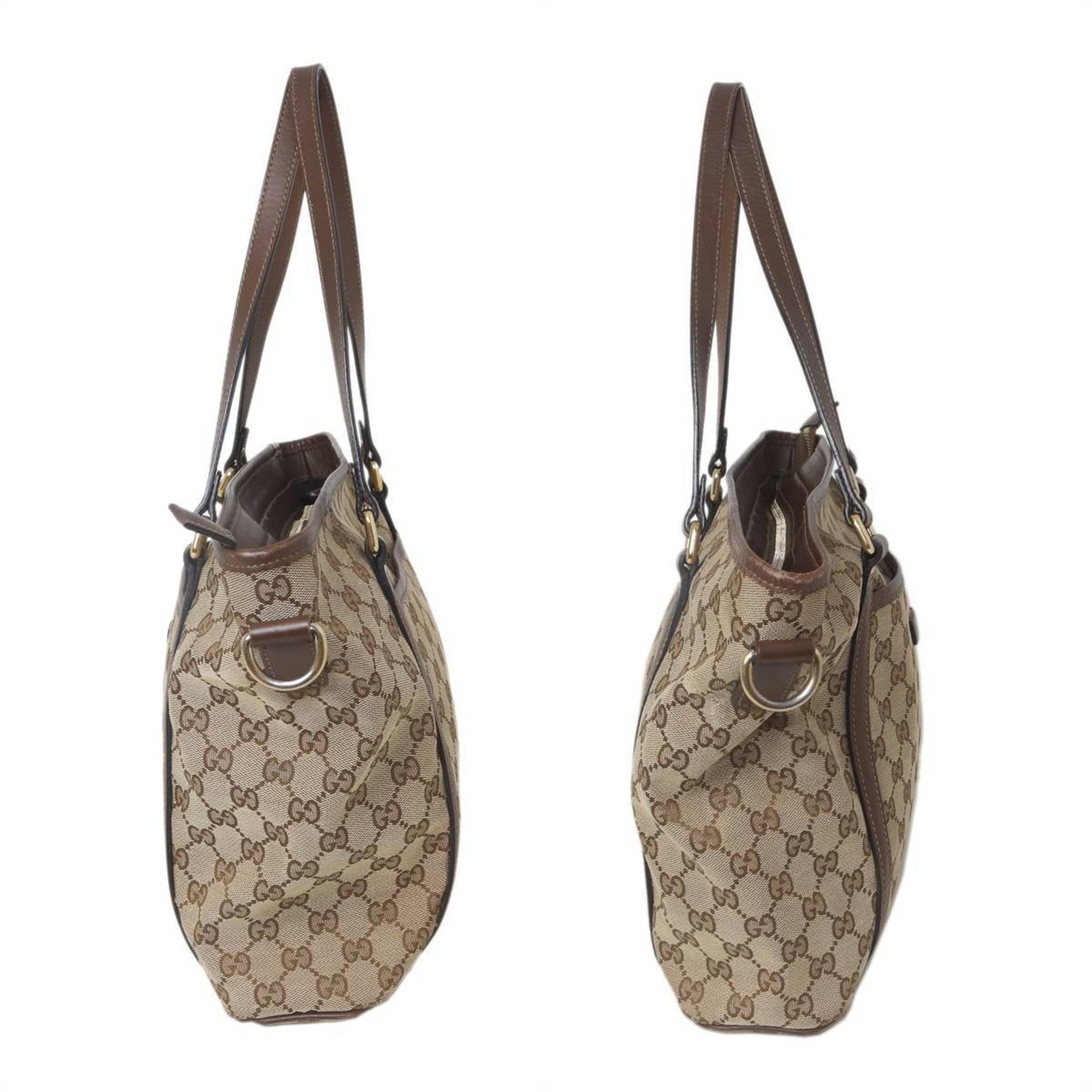 Gucci Beige Leather Tote Bag
