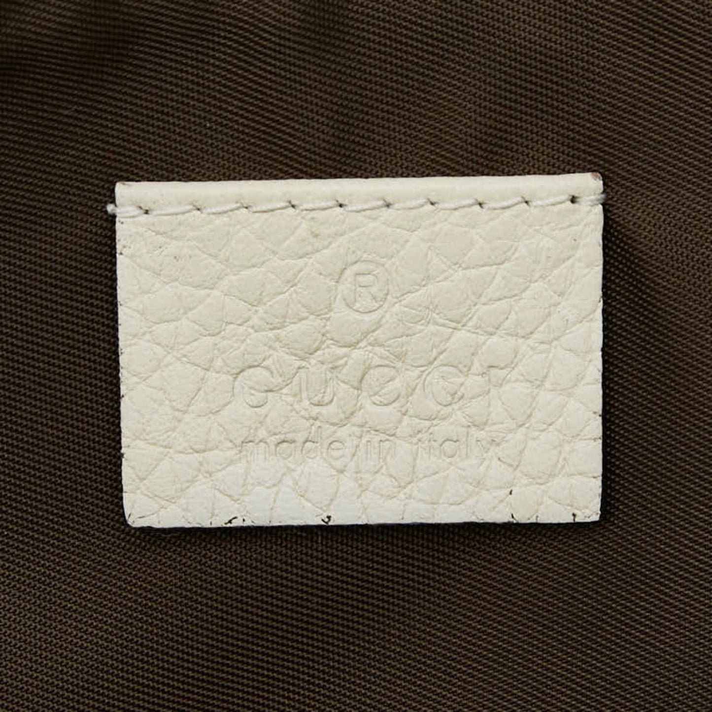 Gucci Ivory White Leather Clutch Bag