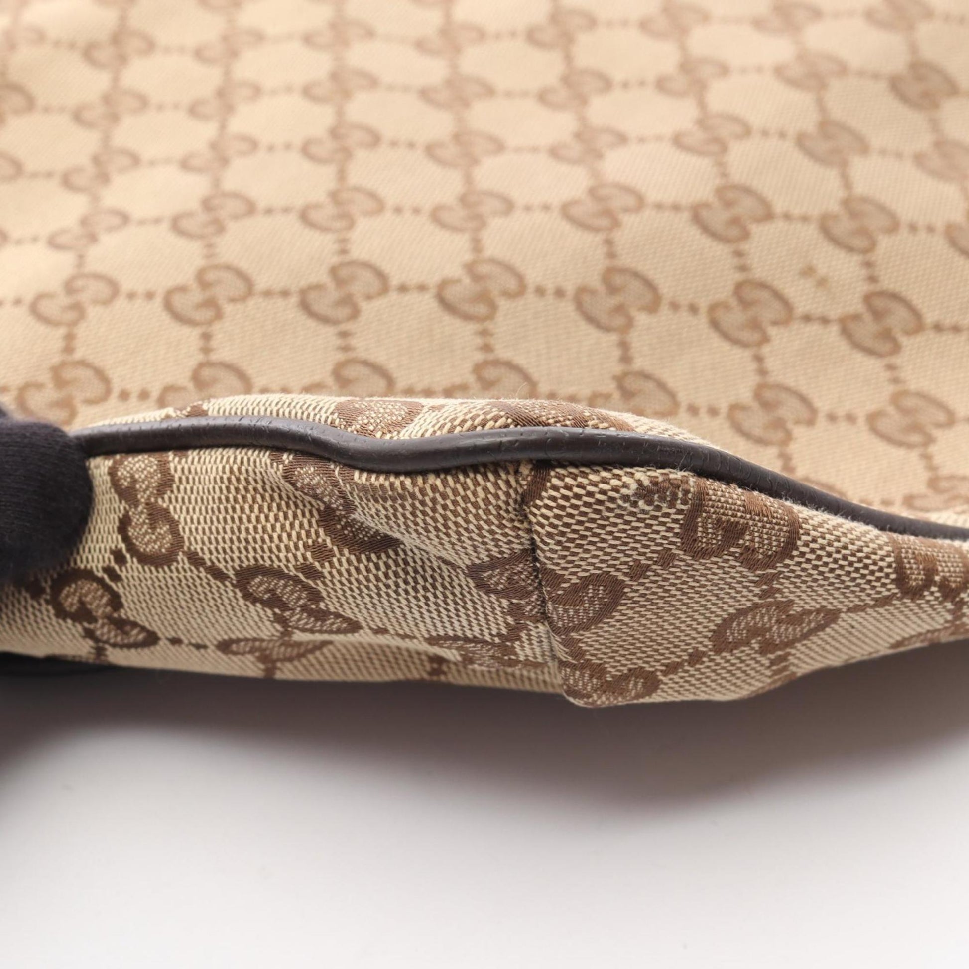 Gucci Beige Brown Multi-Color Gg Canvas Leather Shoulder Bag
