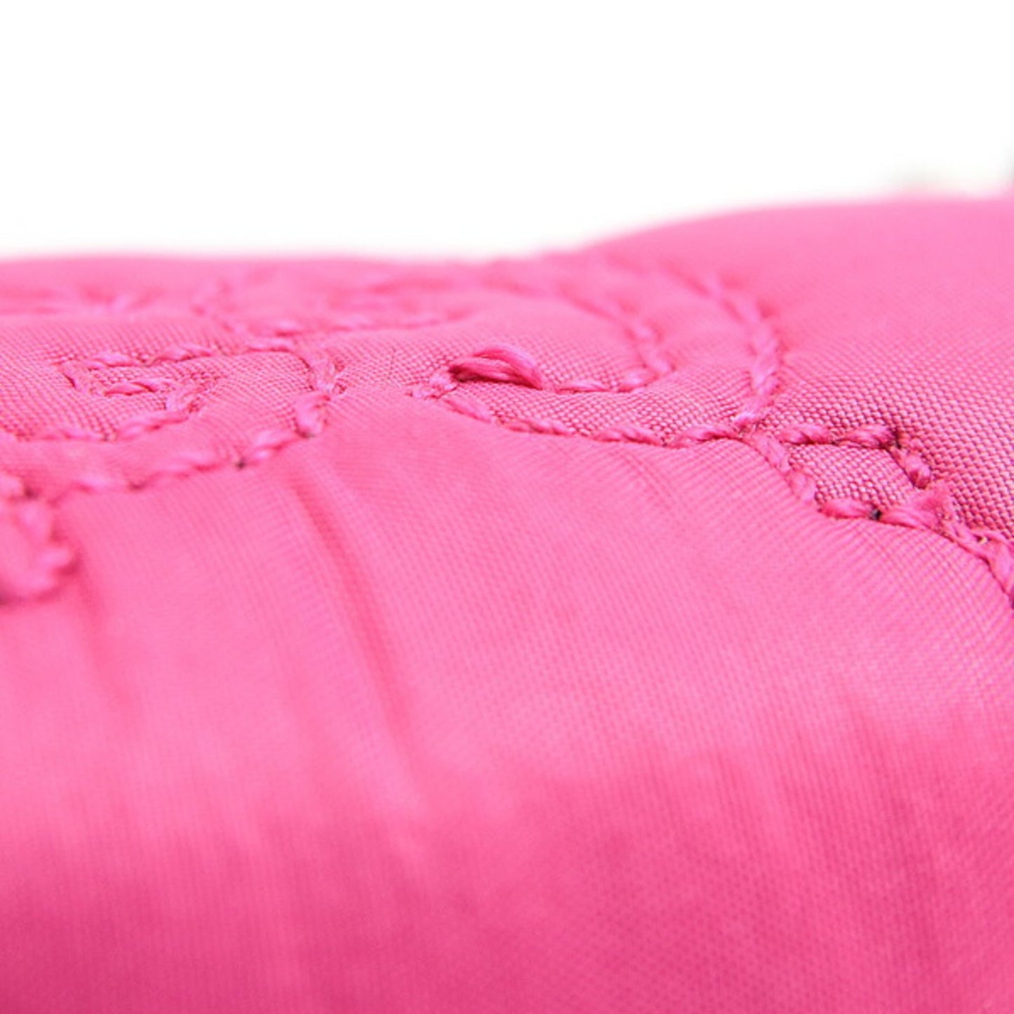 Gucci Pink Nylon Leather Shoulder Bag