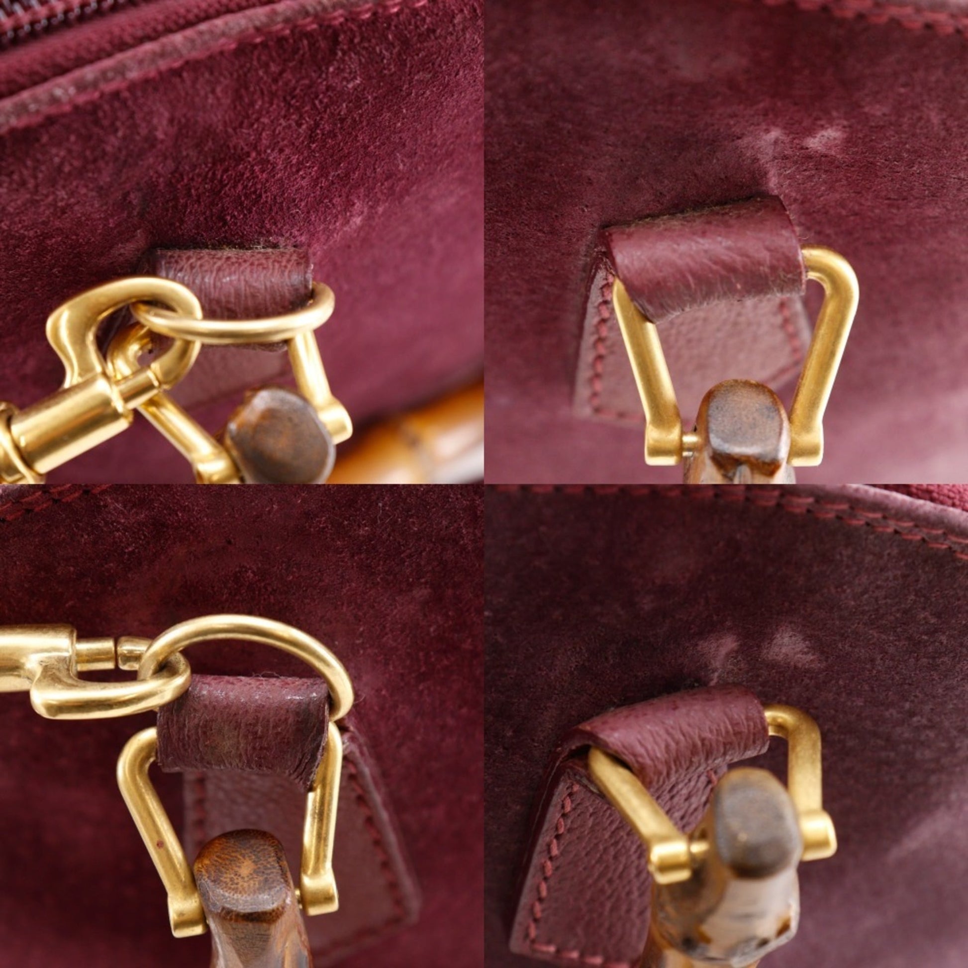 Gucci Purple Suede Handbag