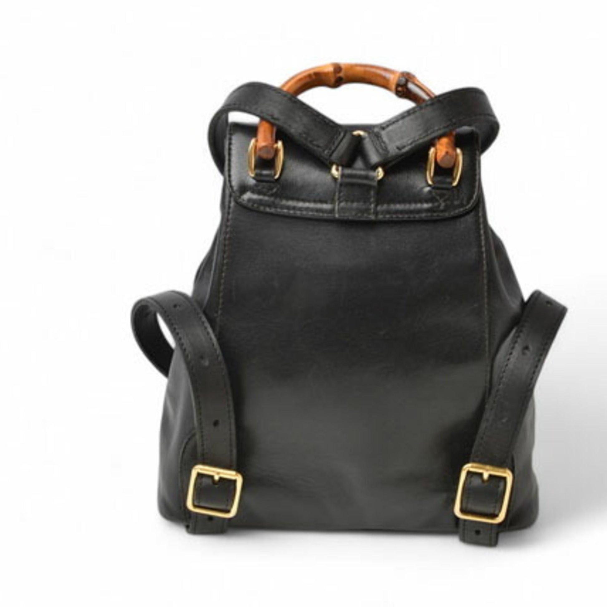 Gucci Black Leather Backpack