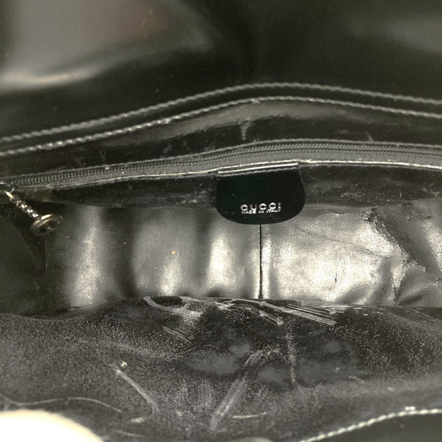 Gucci Black Leather Handbag Shoulder Bag