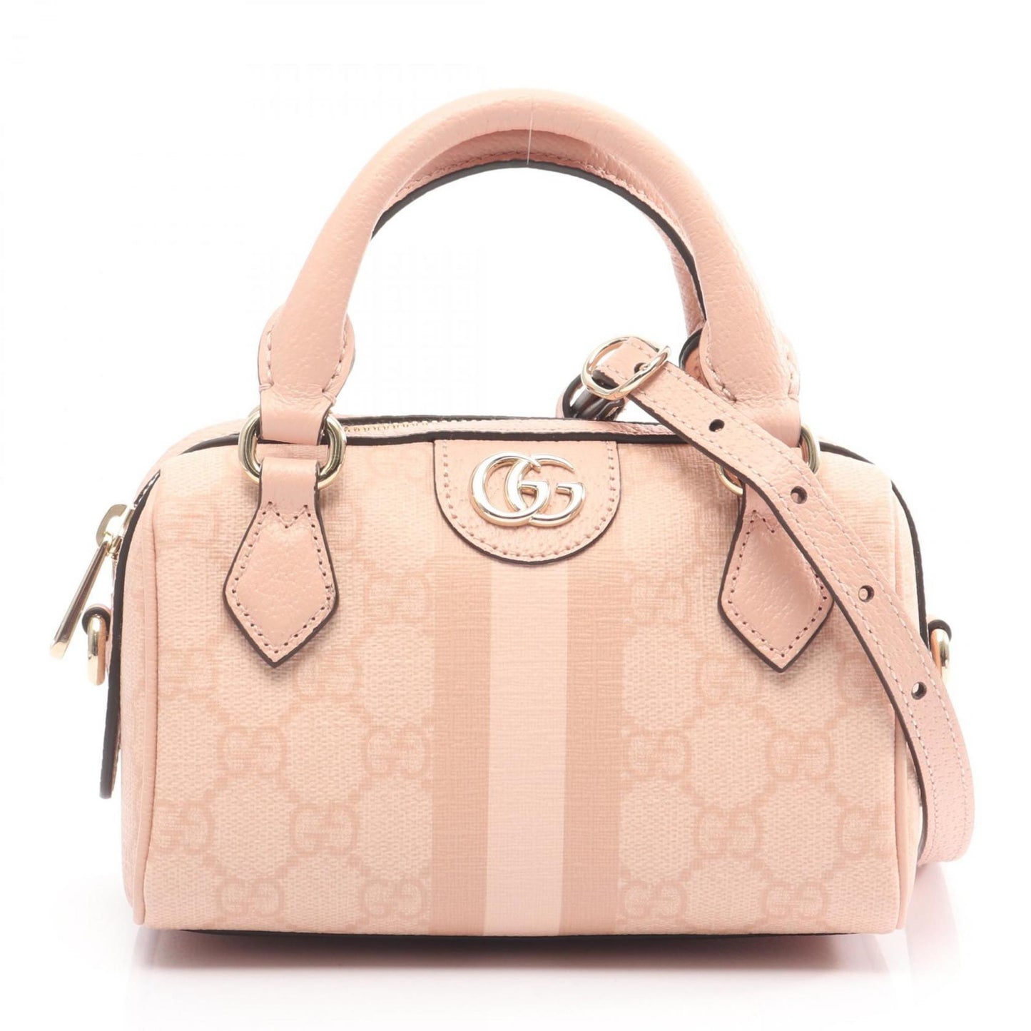 Gucci Pink Gg Supreme Leather Handbag