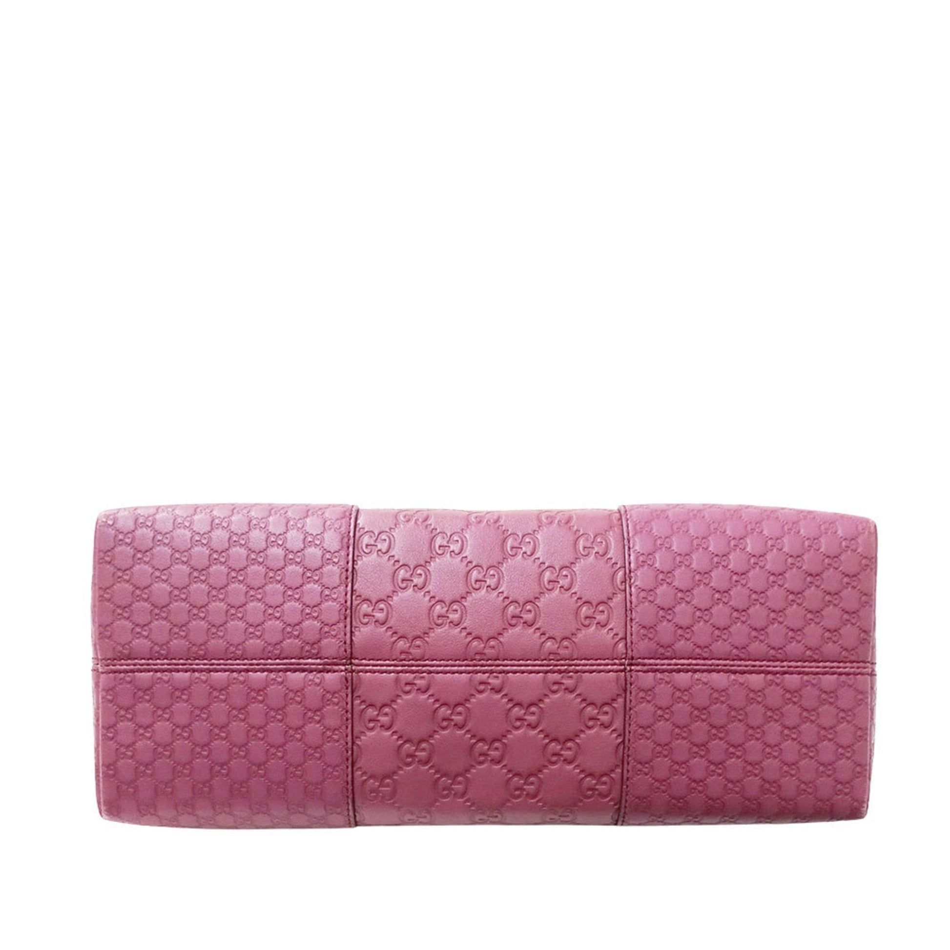 Gucci Purple Leather Tote Bag