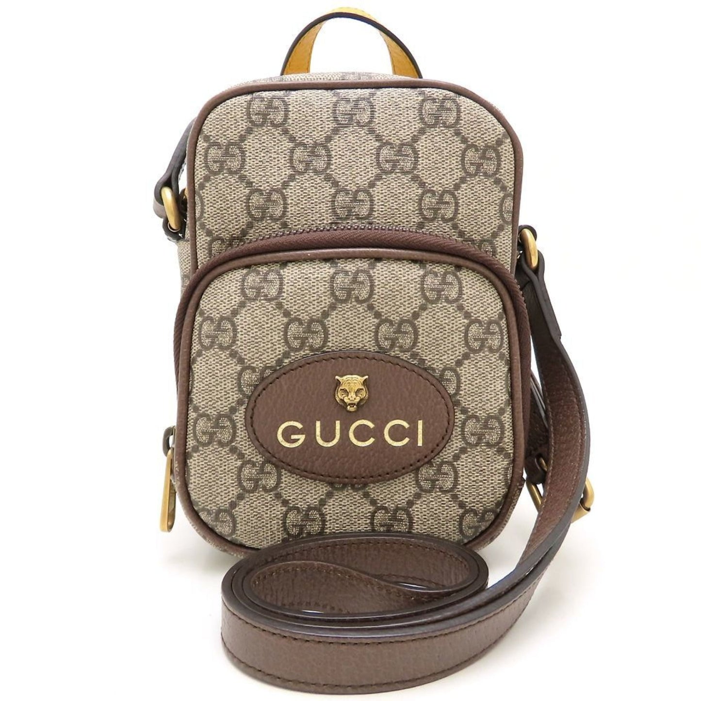 Gucci Beige Brown Gg Supreme Shoulder Bag