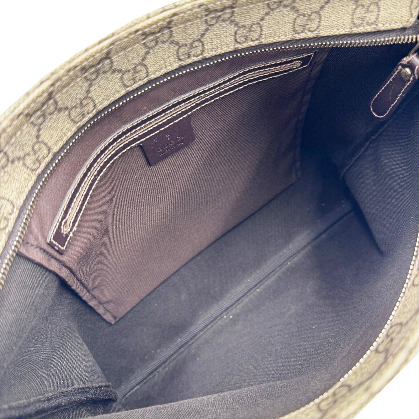 Gucci Brown Pvc Leather Shoulder Bag