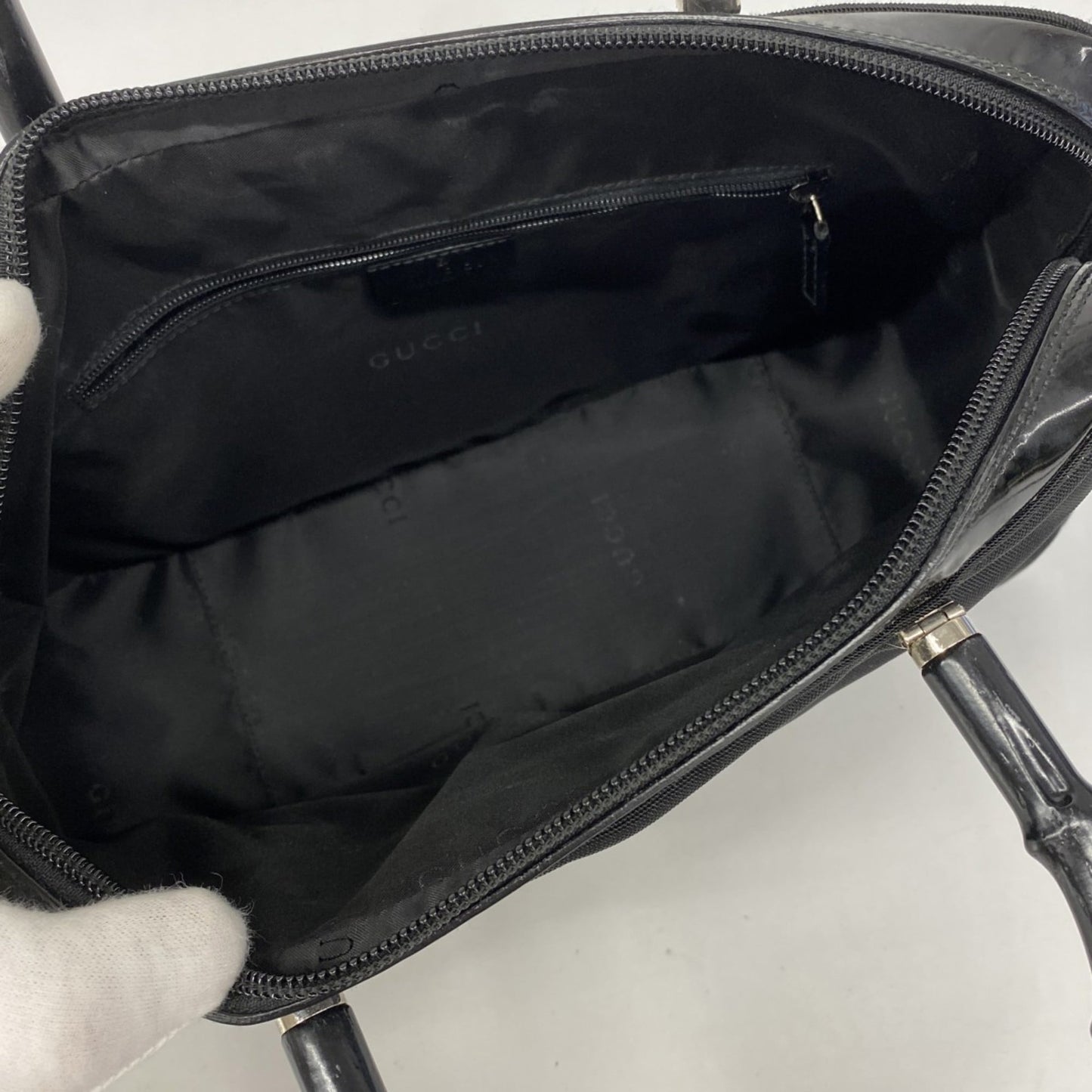 Gucci Black Nylon Handbag