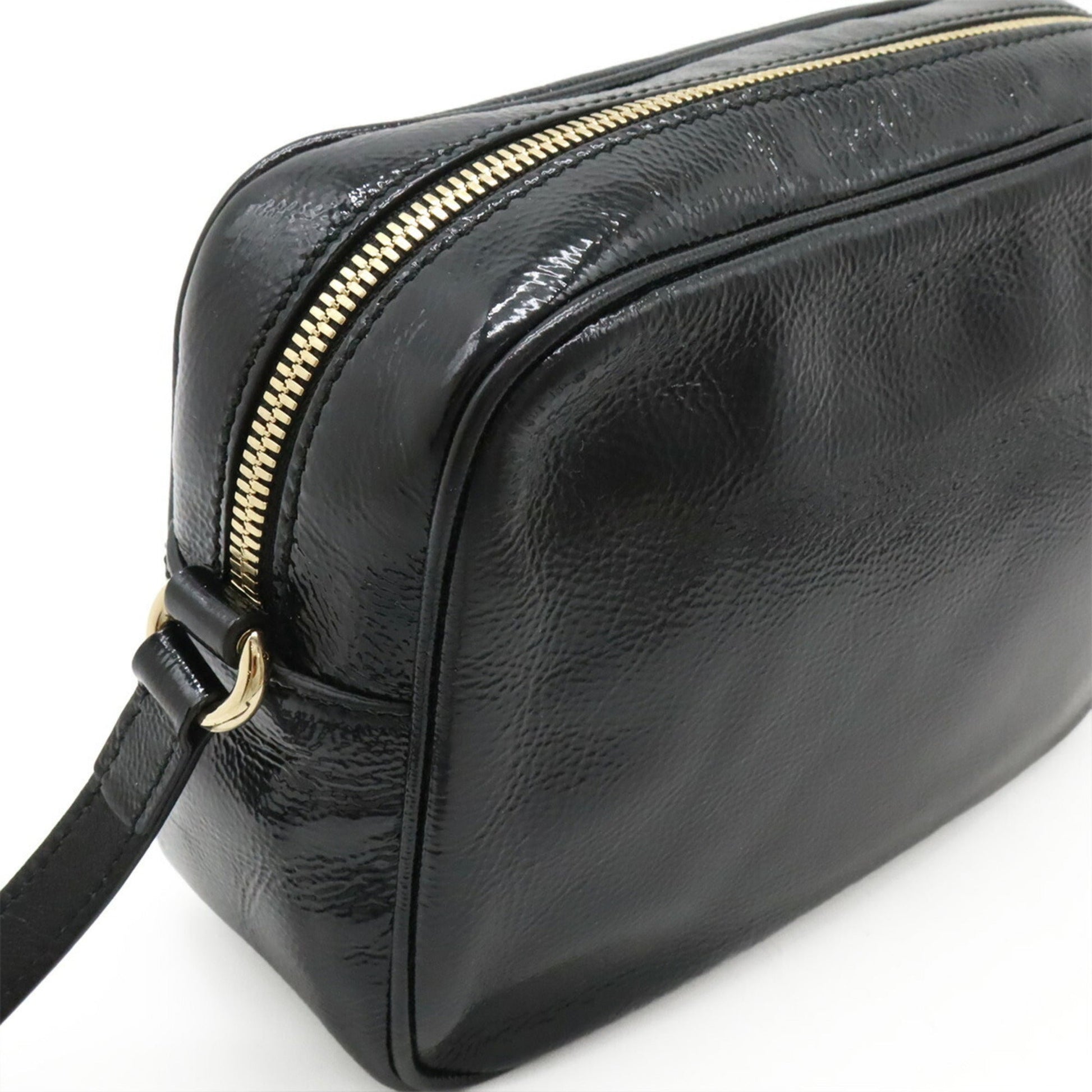Gucci Black Leather Pochette Shoulder Bag