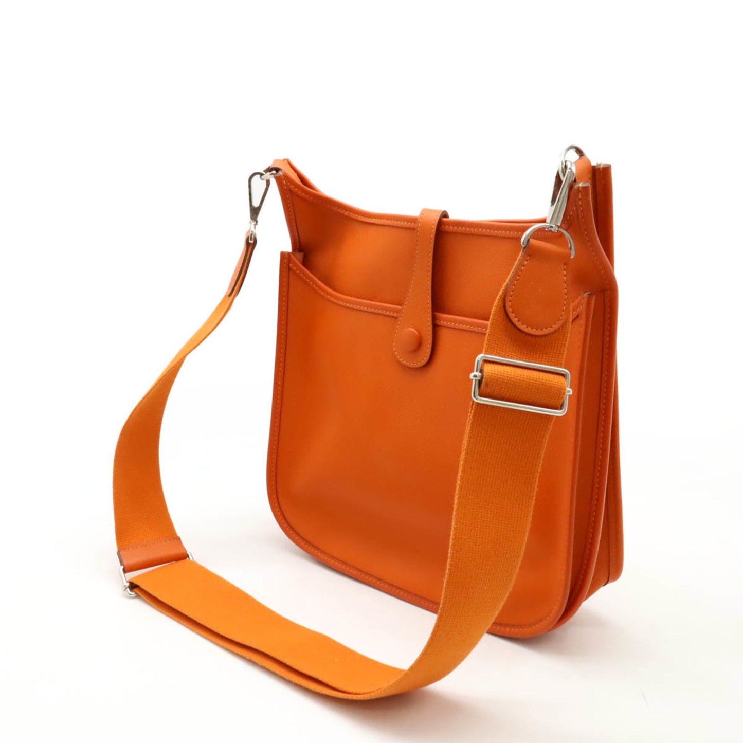 Hermes Evelyne Epsom Shoulder Bag Leather Orange