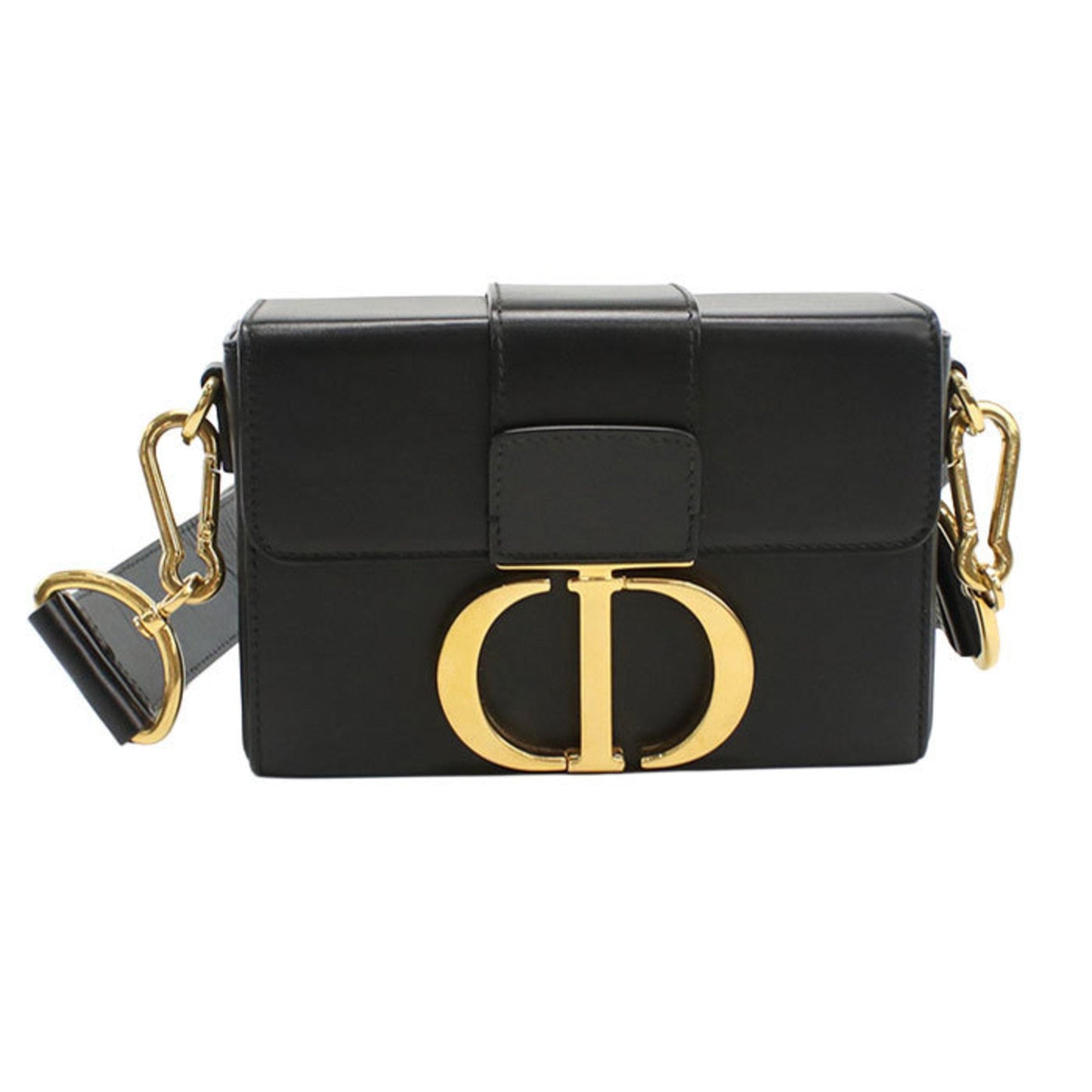 Dior Handbag Christian Shoulder Bag 4 Leather Black