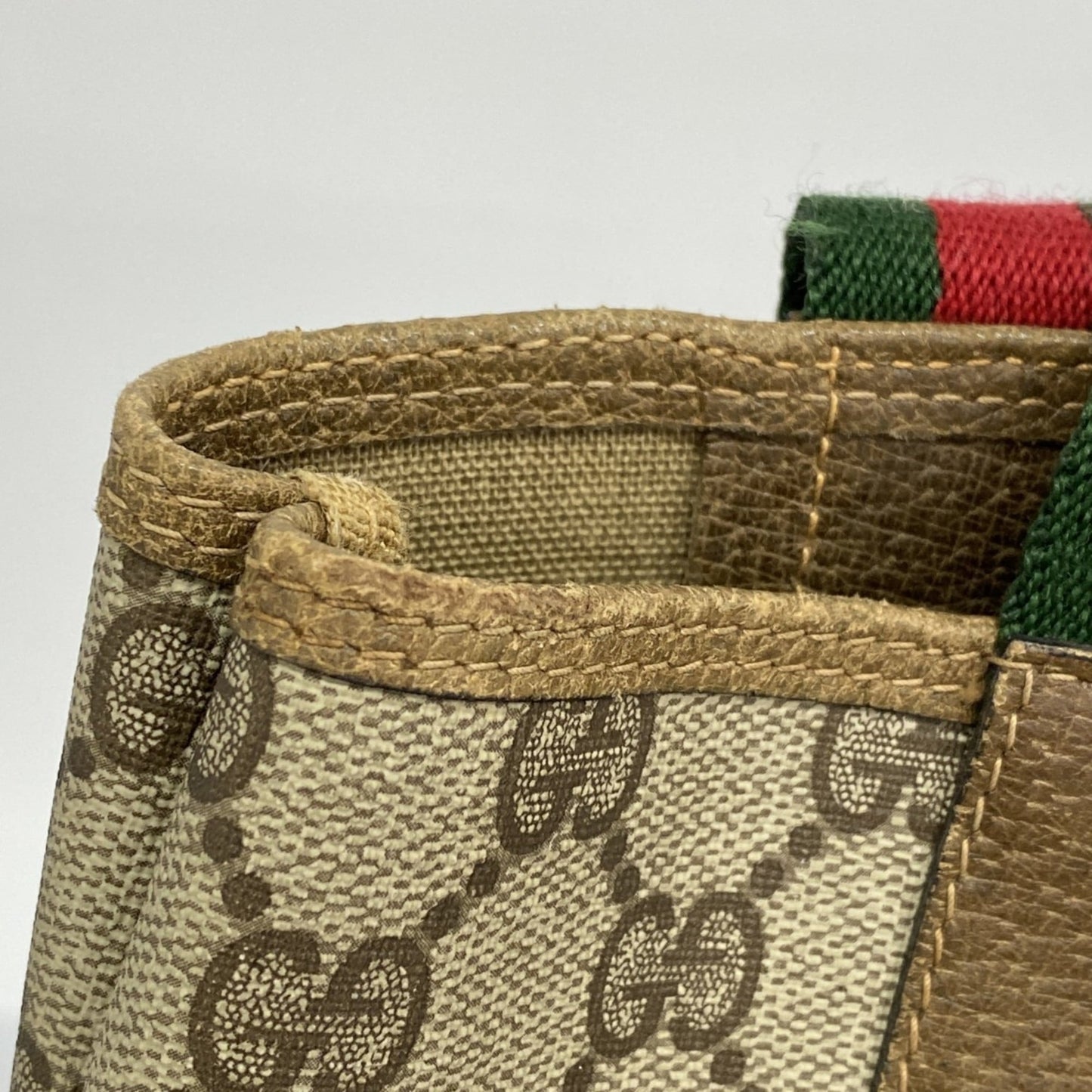 Gucci Brown Pvc Tote Bag