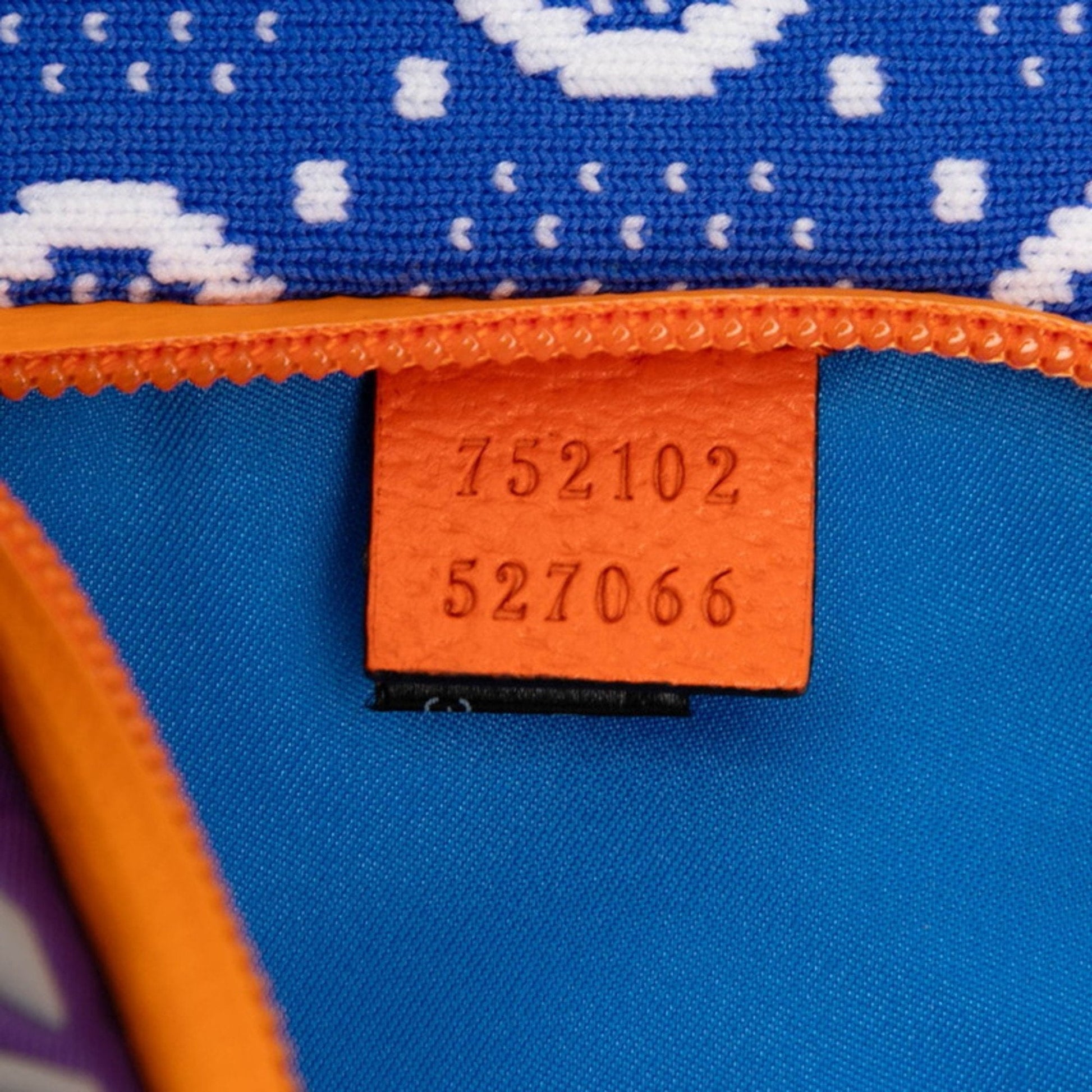 Gucci Blue Orange Purple Nylon Rubber Sling Bag