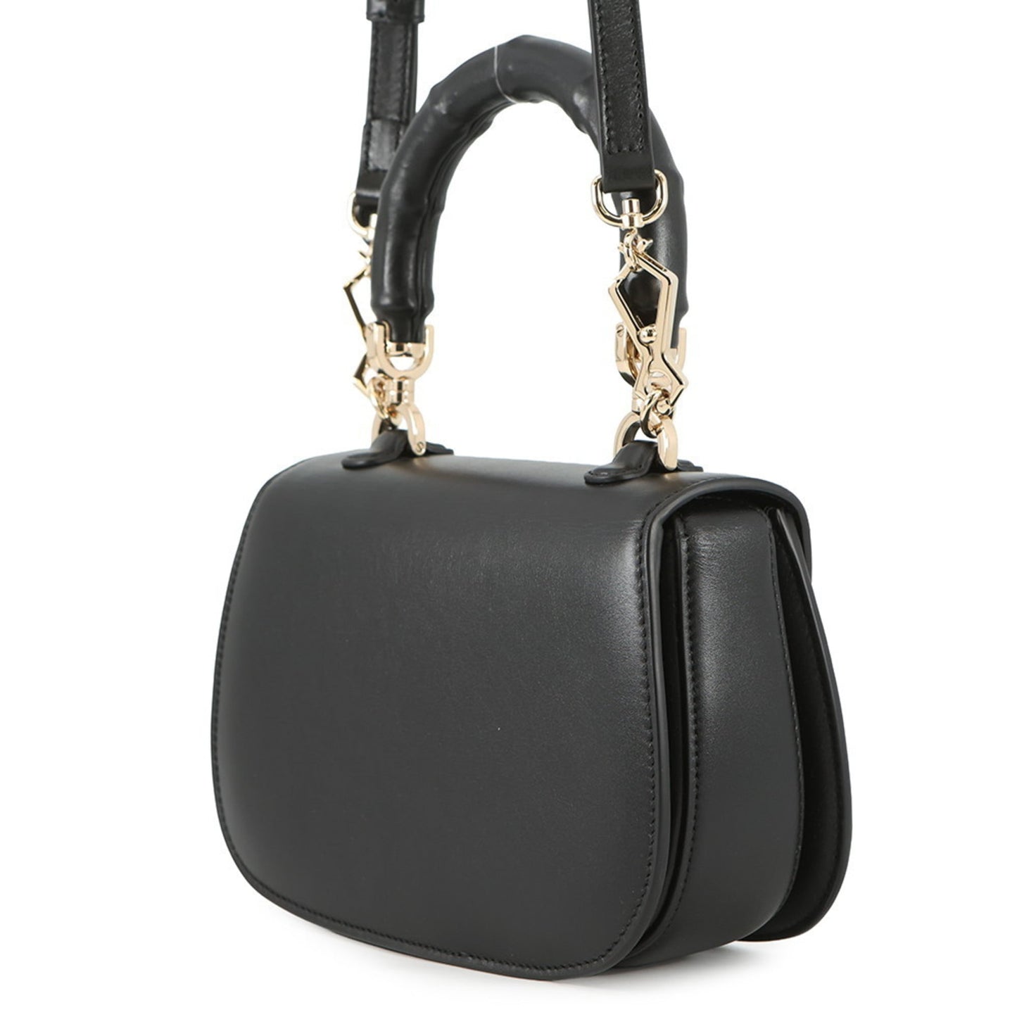 Gucci Black Leather Handbag Shoulder Bag