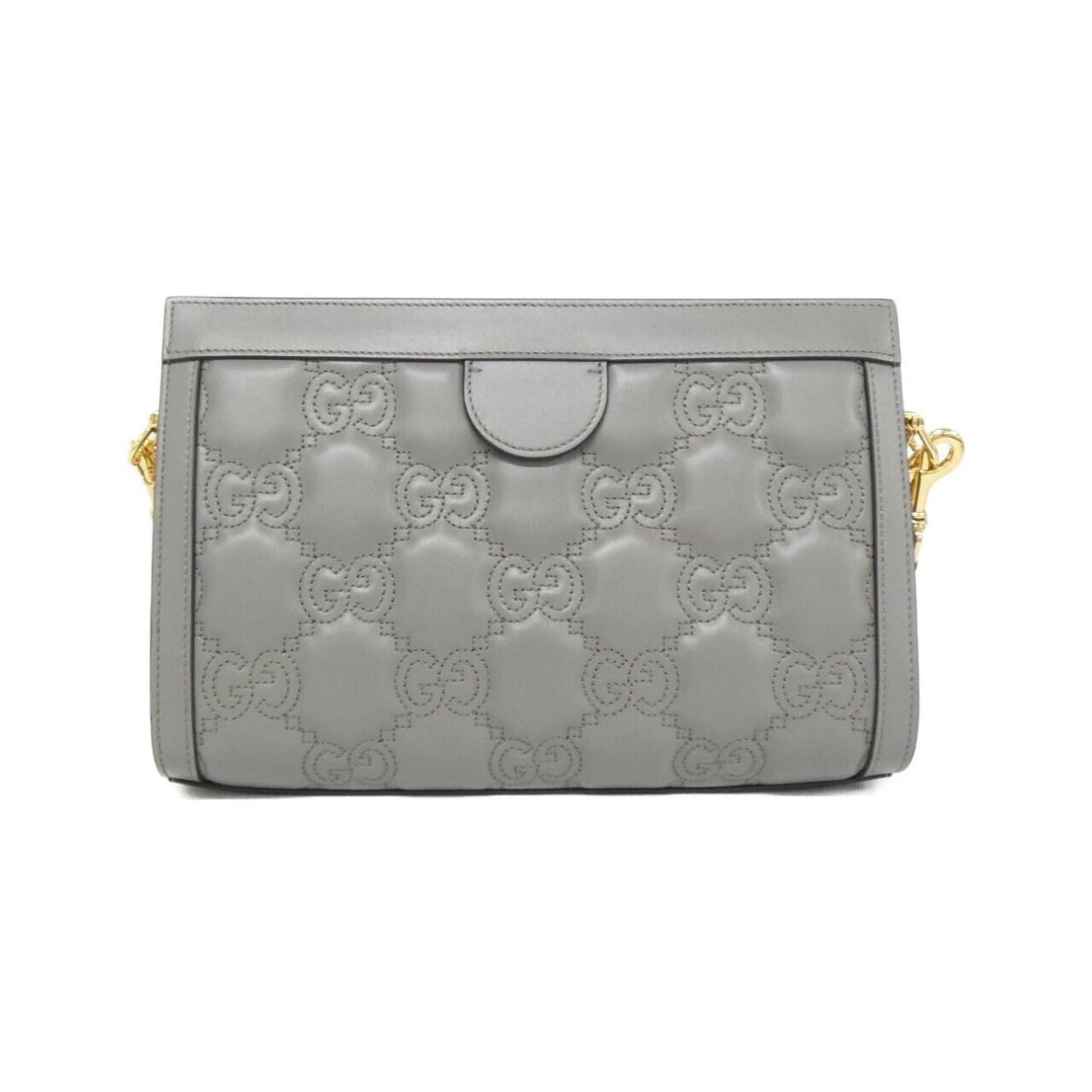 Gucci Gray Leather Shoulder Bag