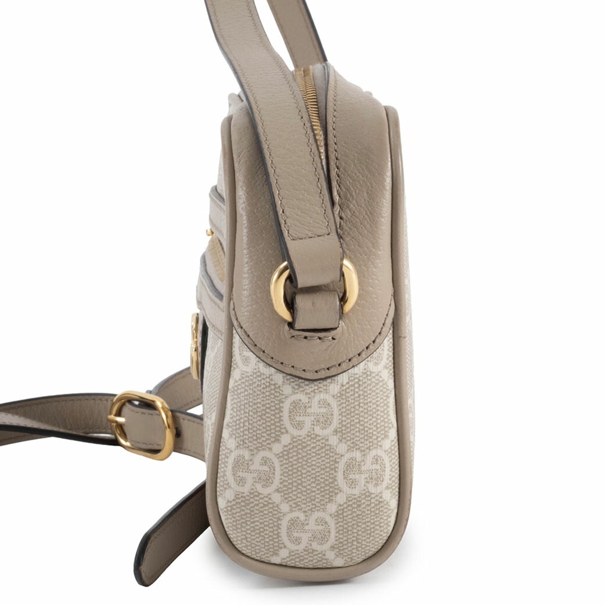 Gucci Beige Gg Supreme Leather Shoulder Bag