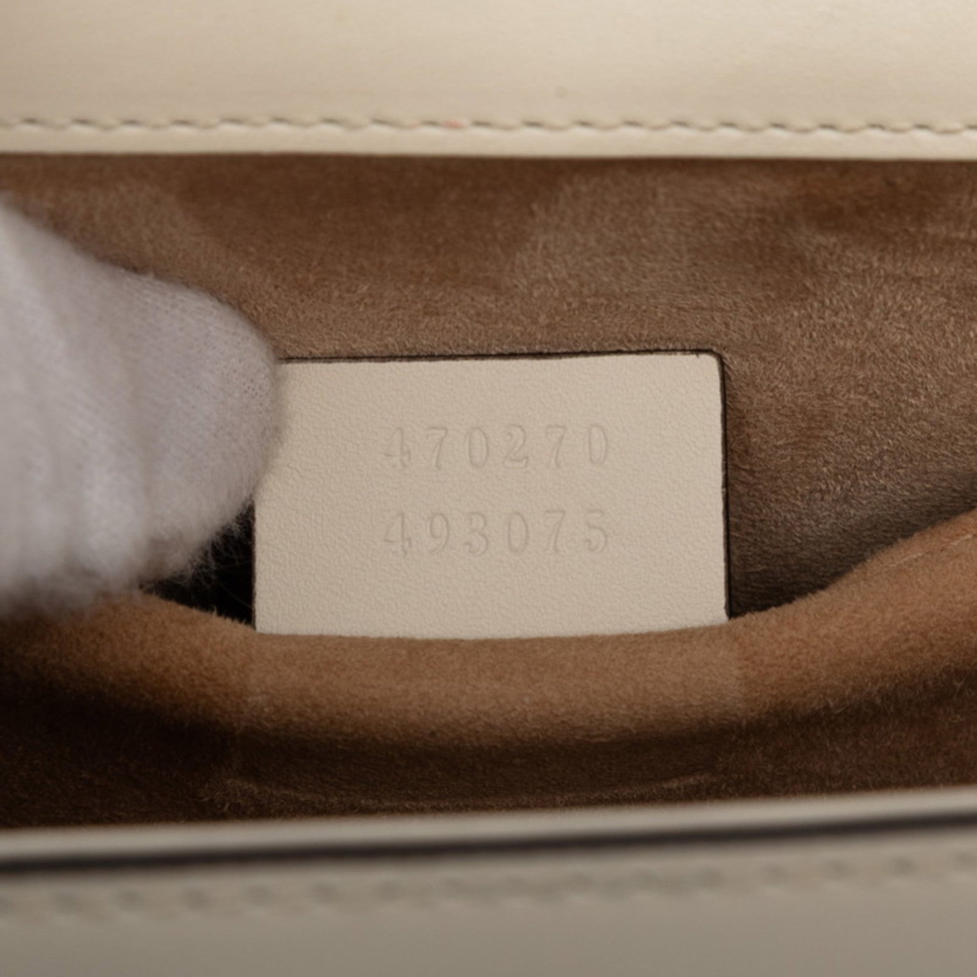 Gucci White Leather Handbag Shoulder Bag