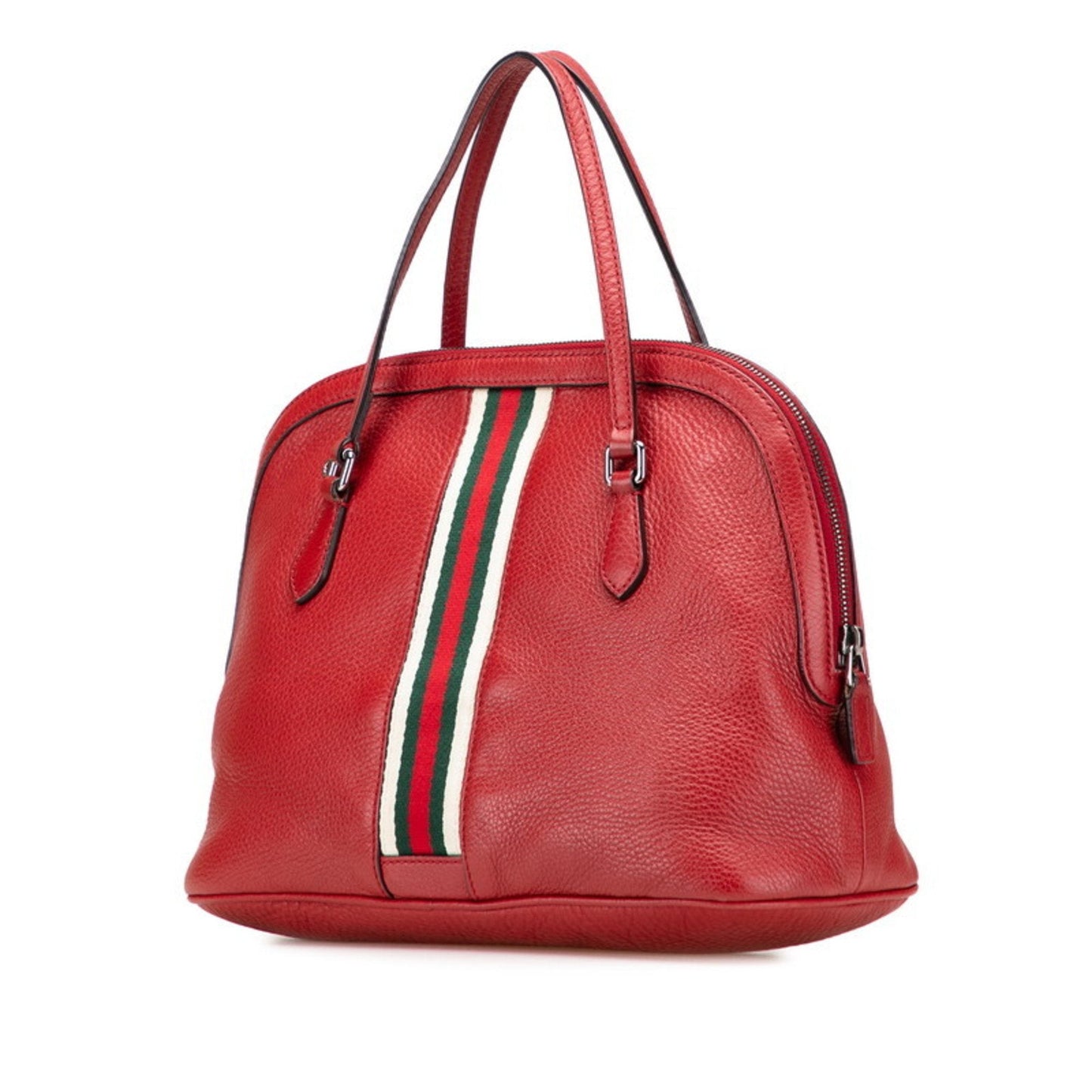 Gucci Red Color Leather Handbag Shoulder Bag