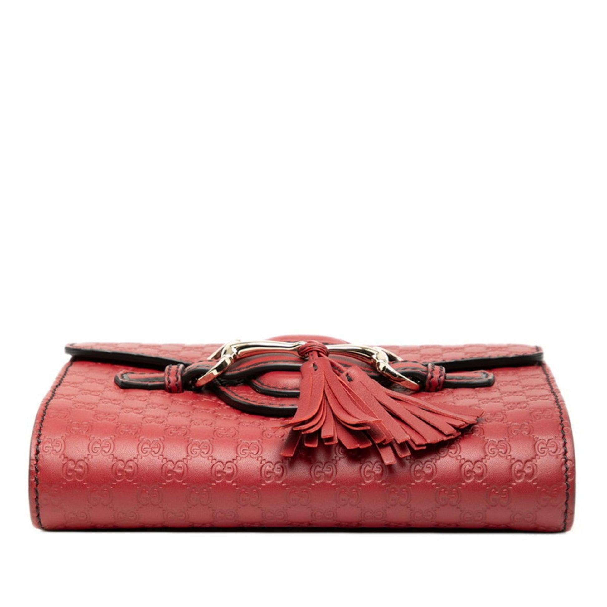 Gucci Red Color Leather Shoulder Bag