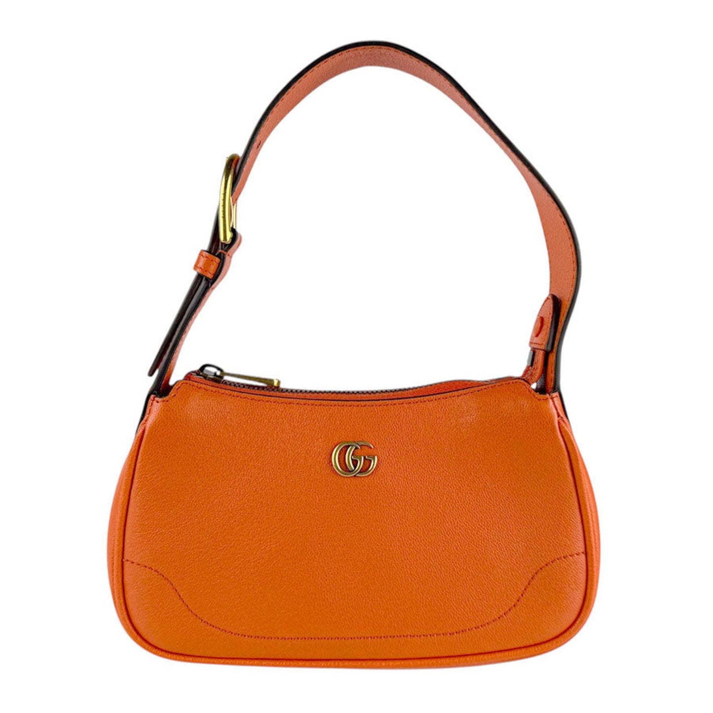 Gucci Orange Leather Handbag