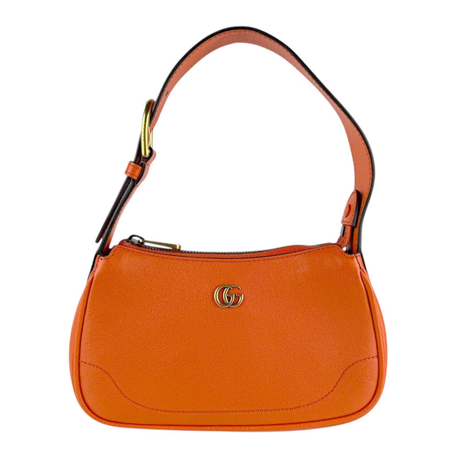 Gucci Orange Leather Handbag