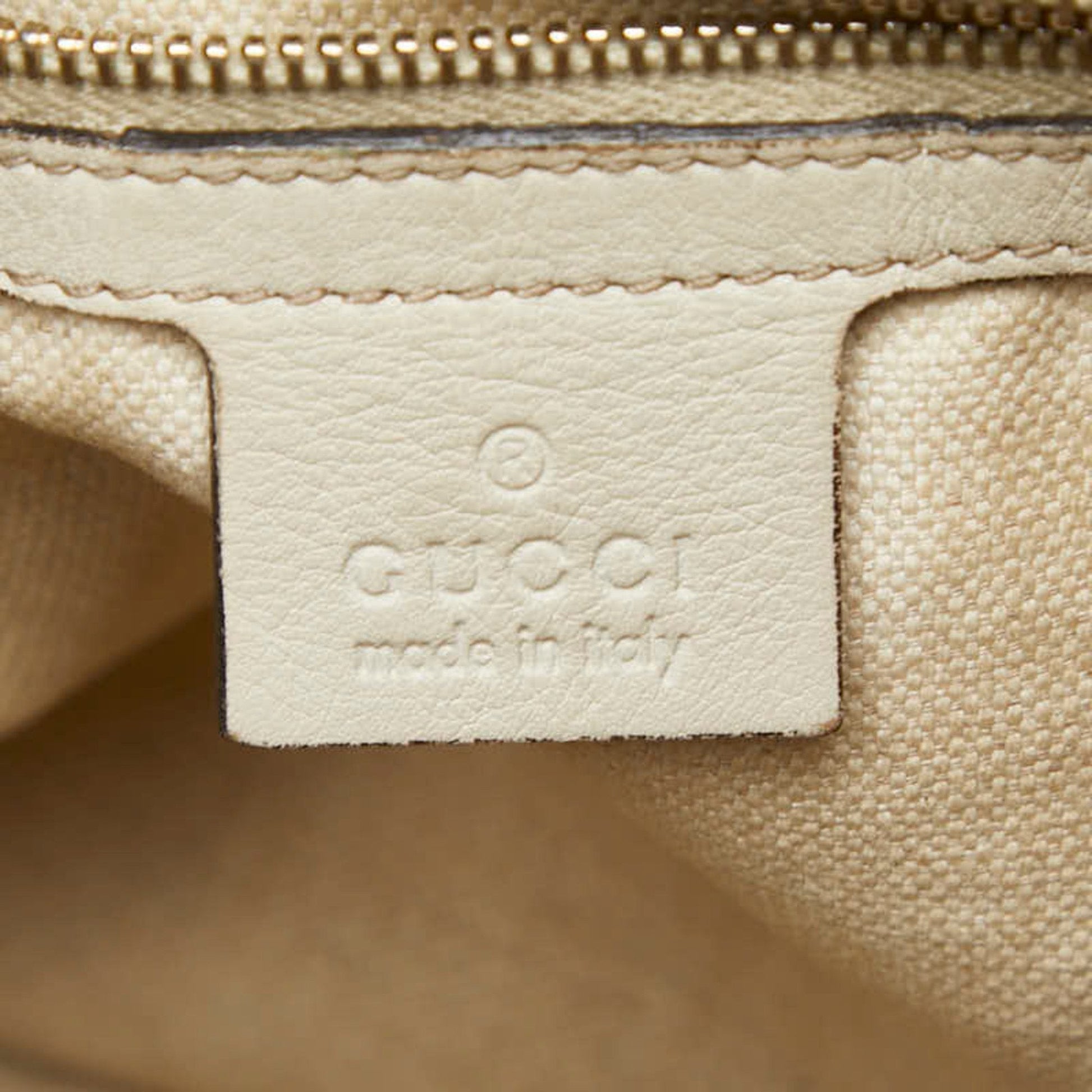 Gucci Guccissima White Leather Tote Bag