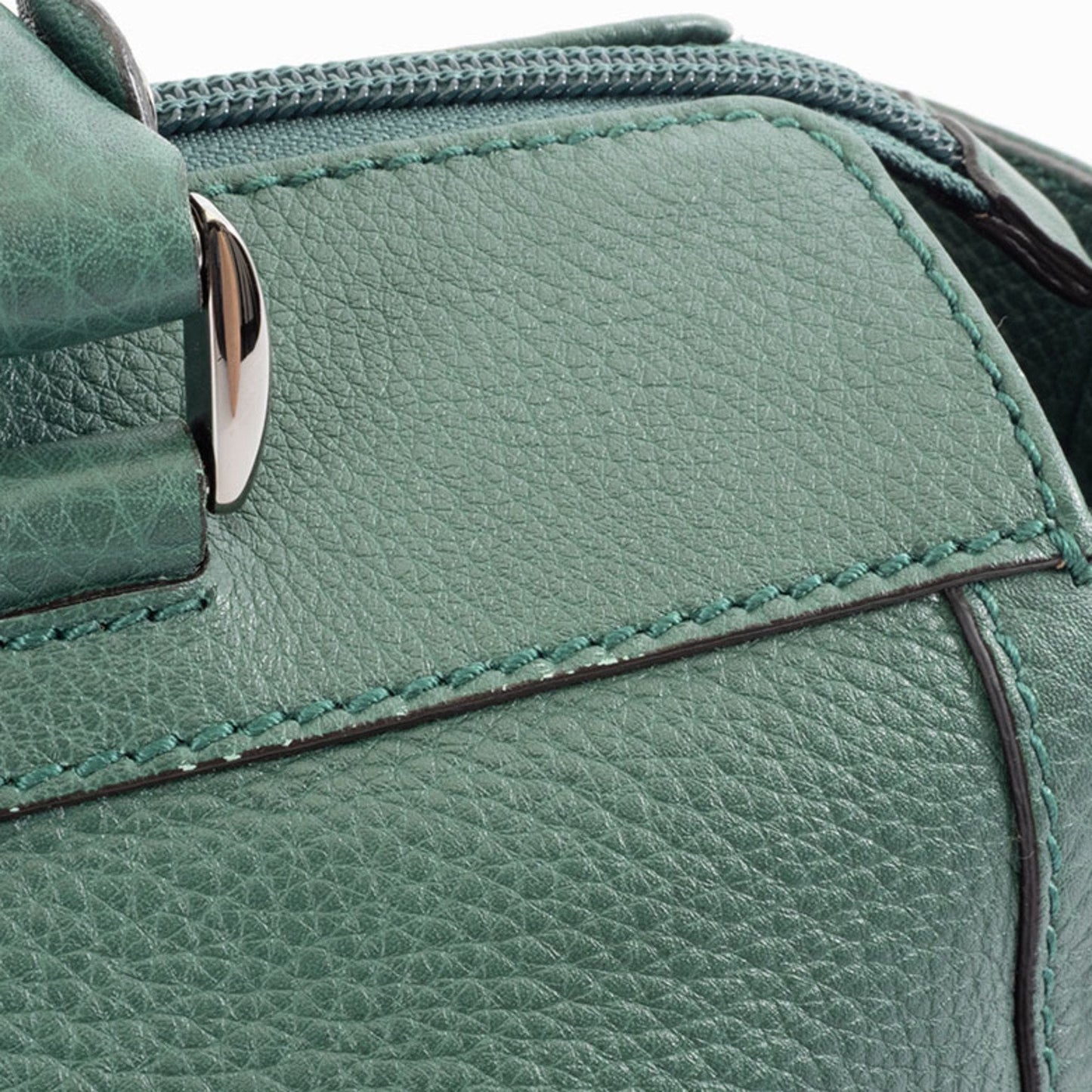 Gucci Abbey Green Leather Shoulder Bag Tote Bag