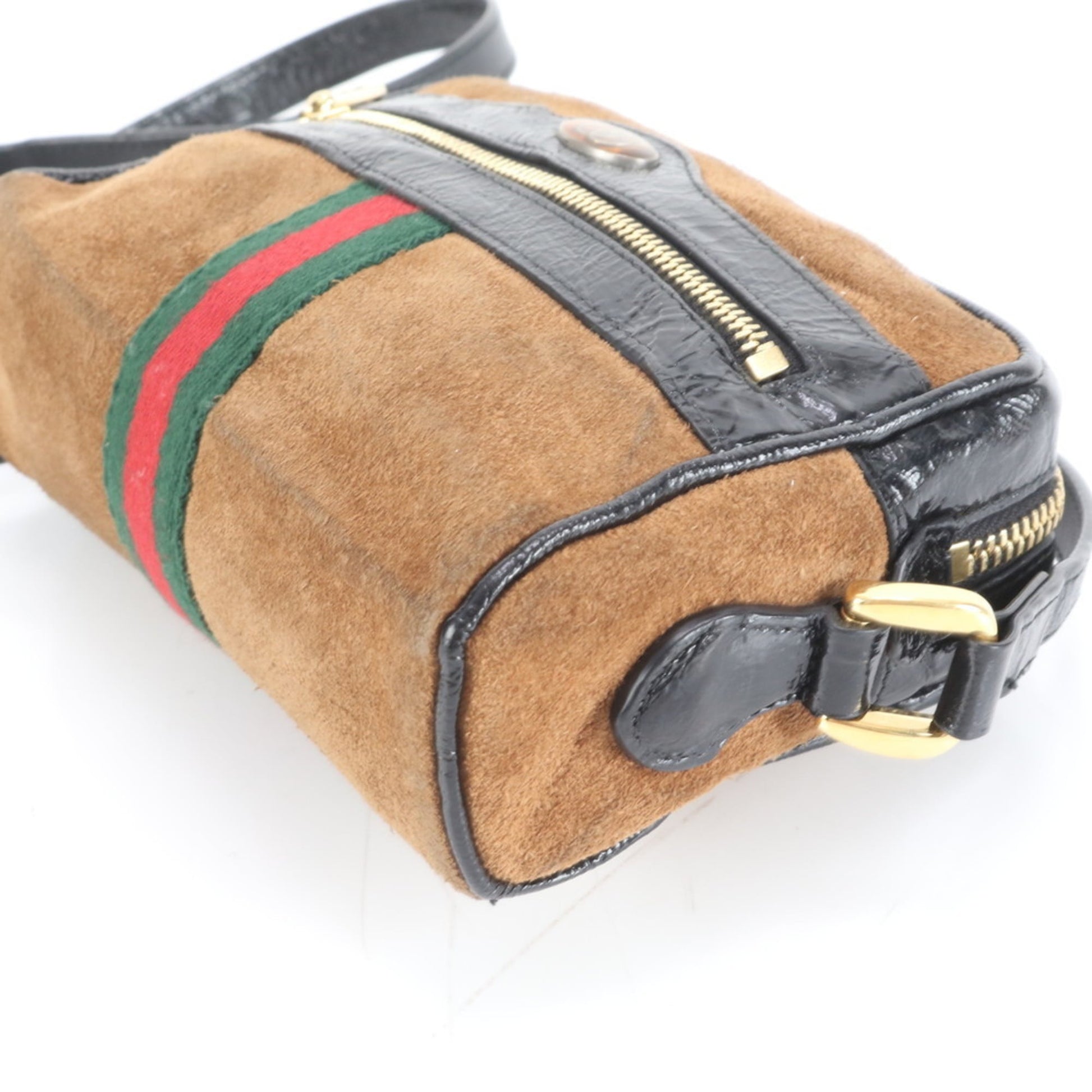 Gucci Brown Leather Shoulder Bag