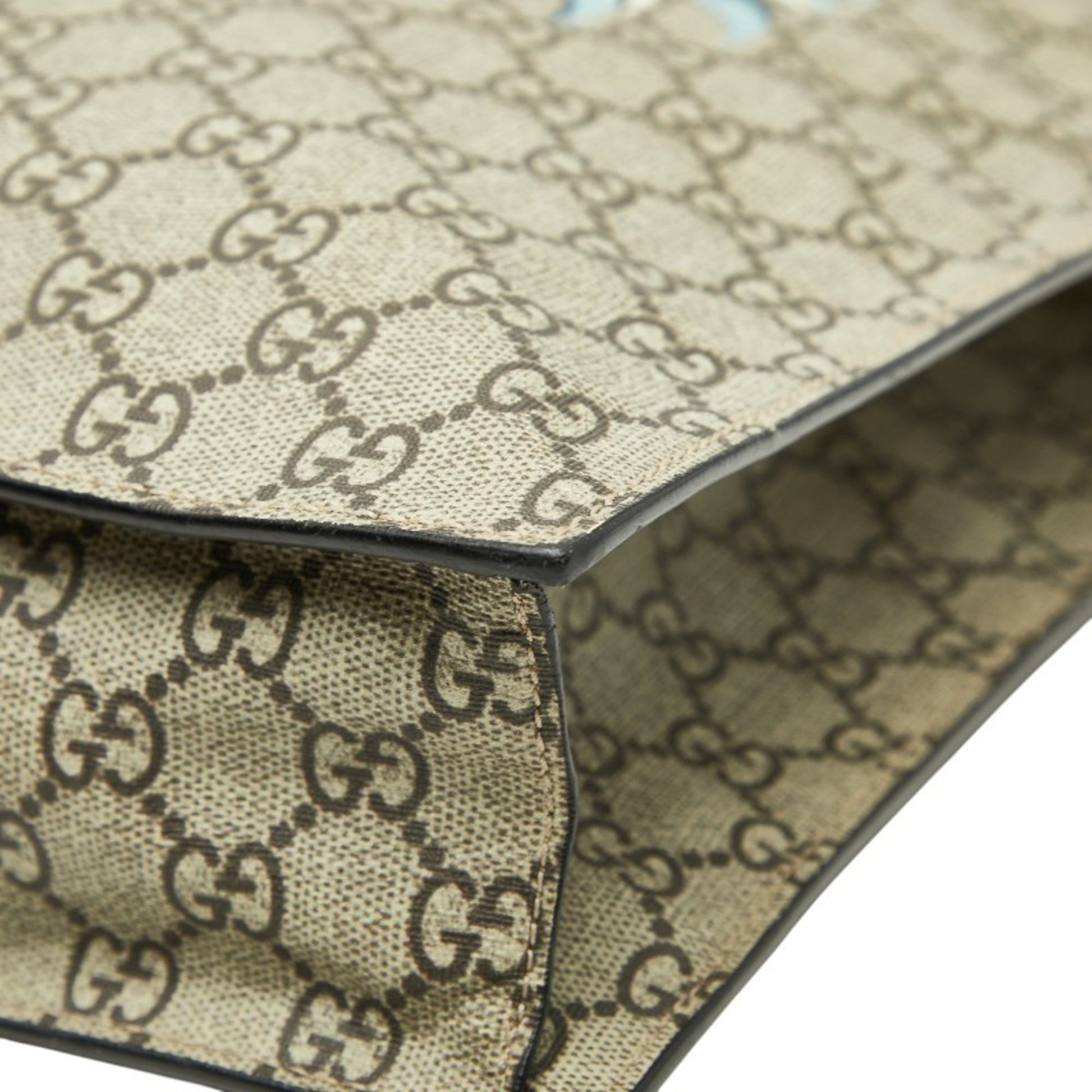 Gucci Beige Pvc Leather Tote Bag