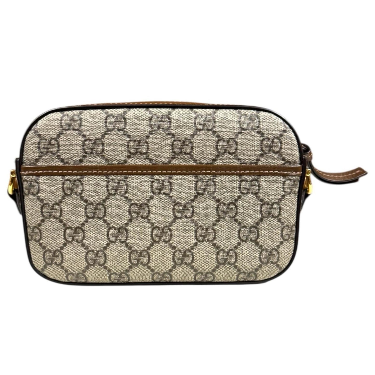 Gucci Horsebit Brown Gg Supreme Shoulder Bag
