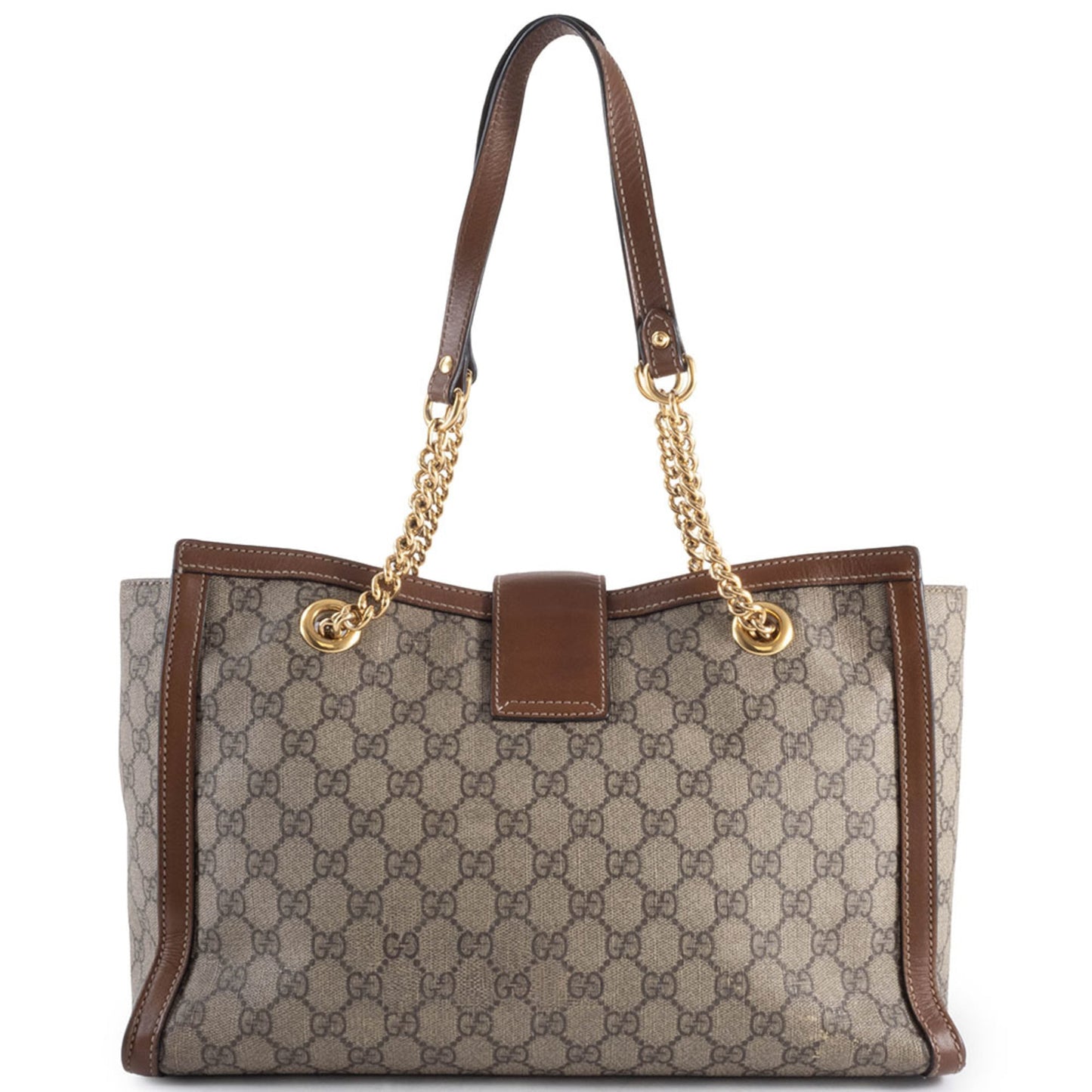 Gucci Beige Gg Supreme Leather Shoulder Bag
