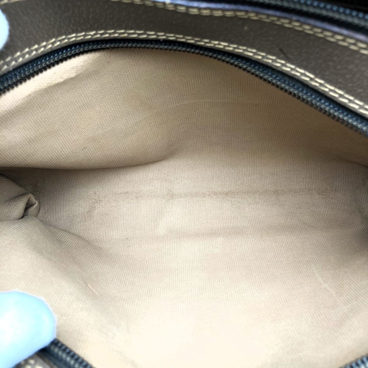 Gucci Brown Gg Supreme Pvc Pouch