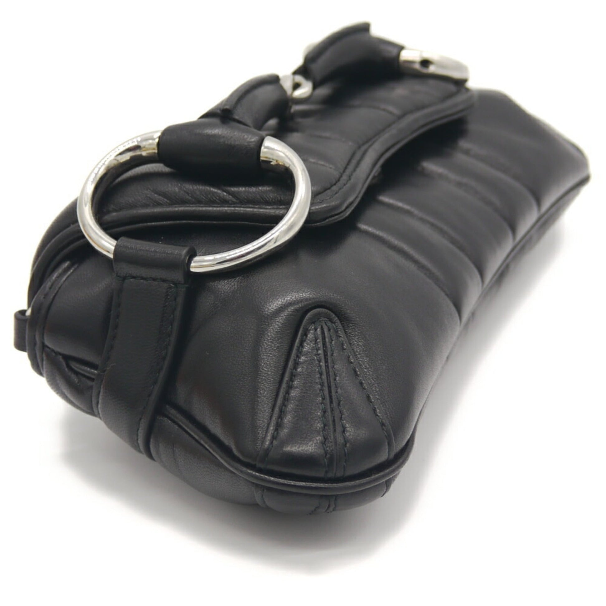 Gucci Black Leather Shoulder Bag