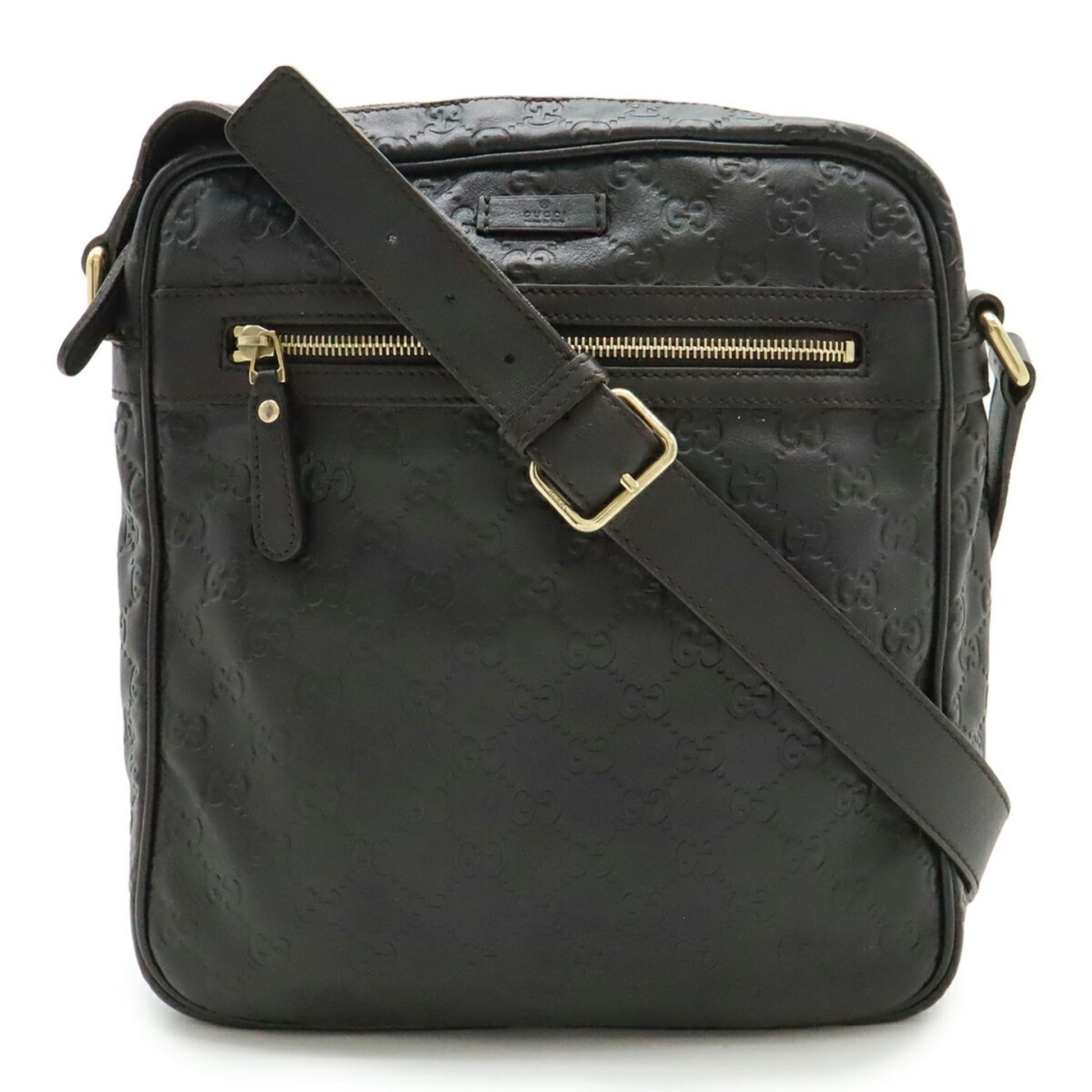 Gucci Brown Dark Brown Leather Shoulder Bag