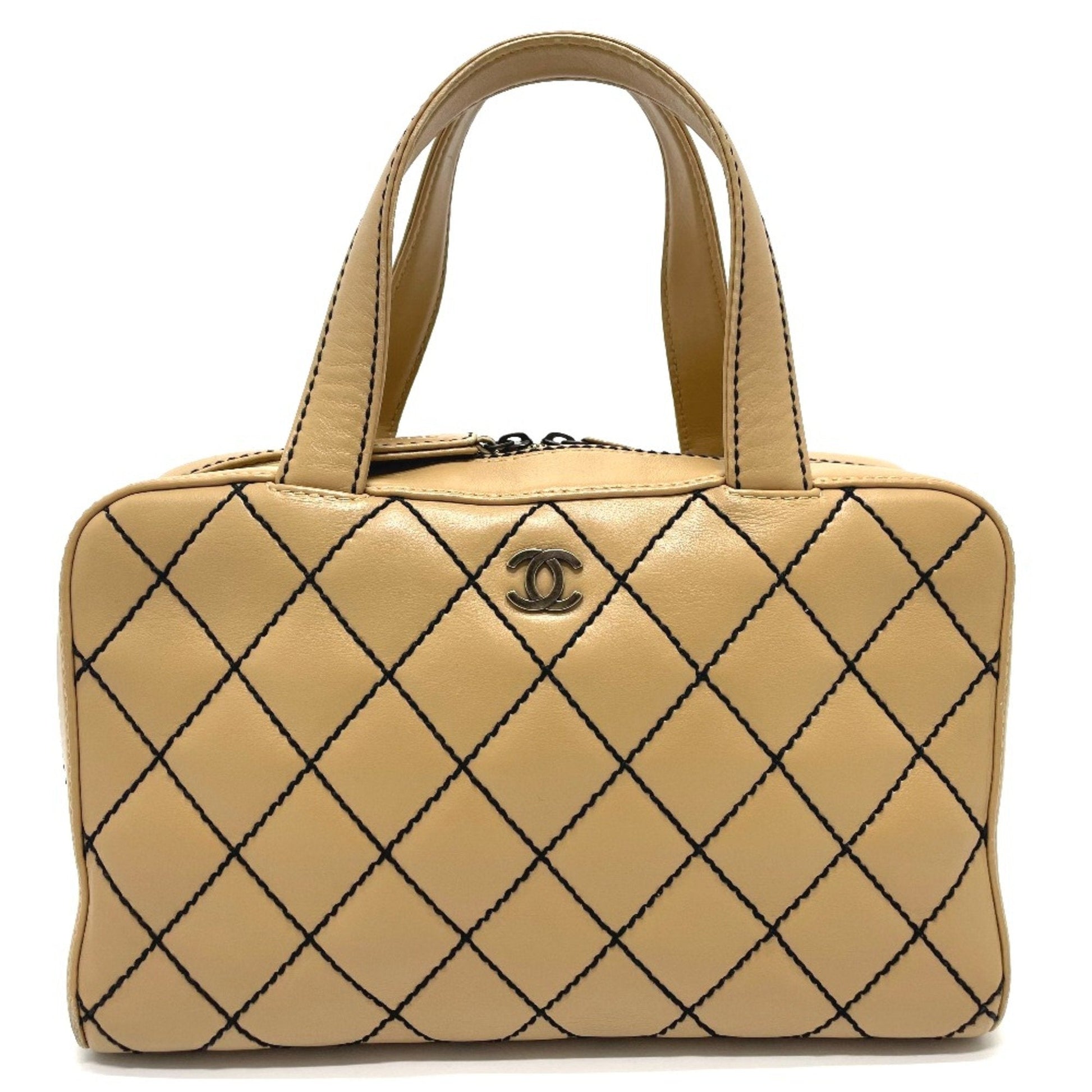 Chanel CC Mark Bag   Tote Bag Hand Bag Beige