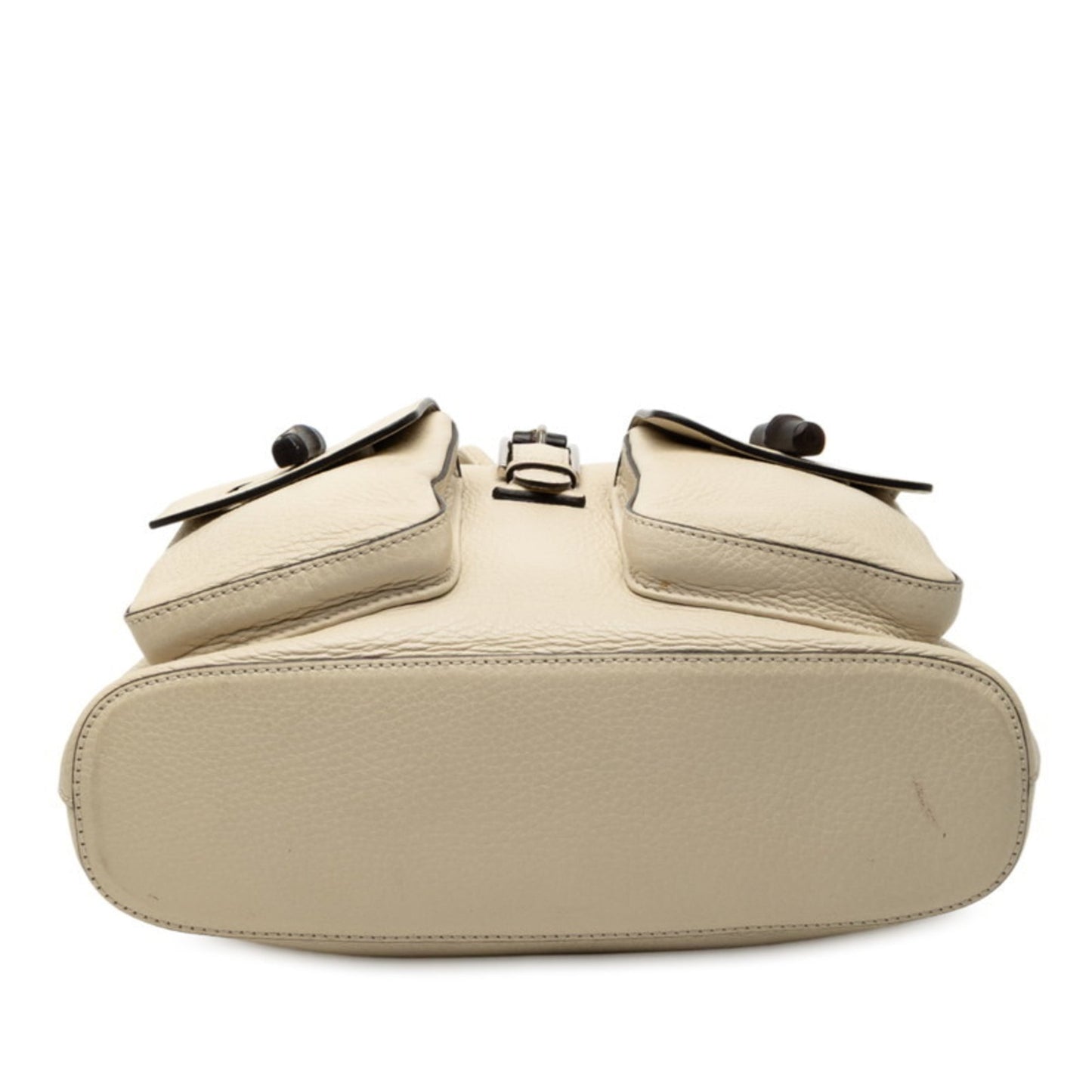 Gucci Ivory White Leather Backpack