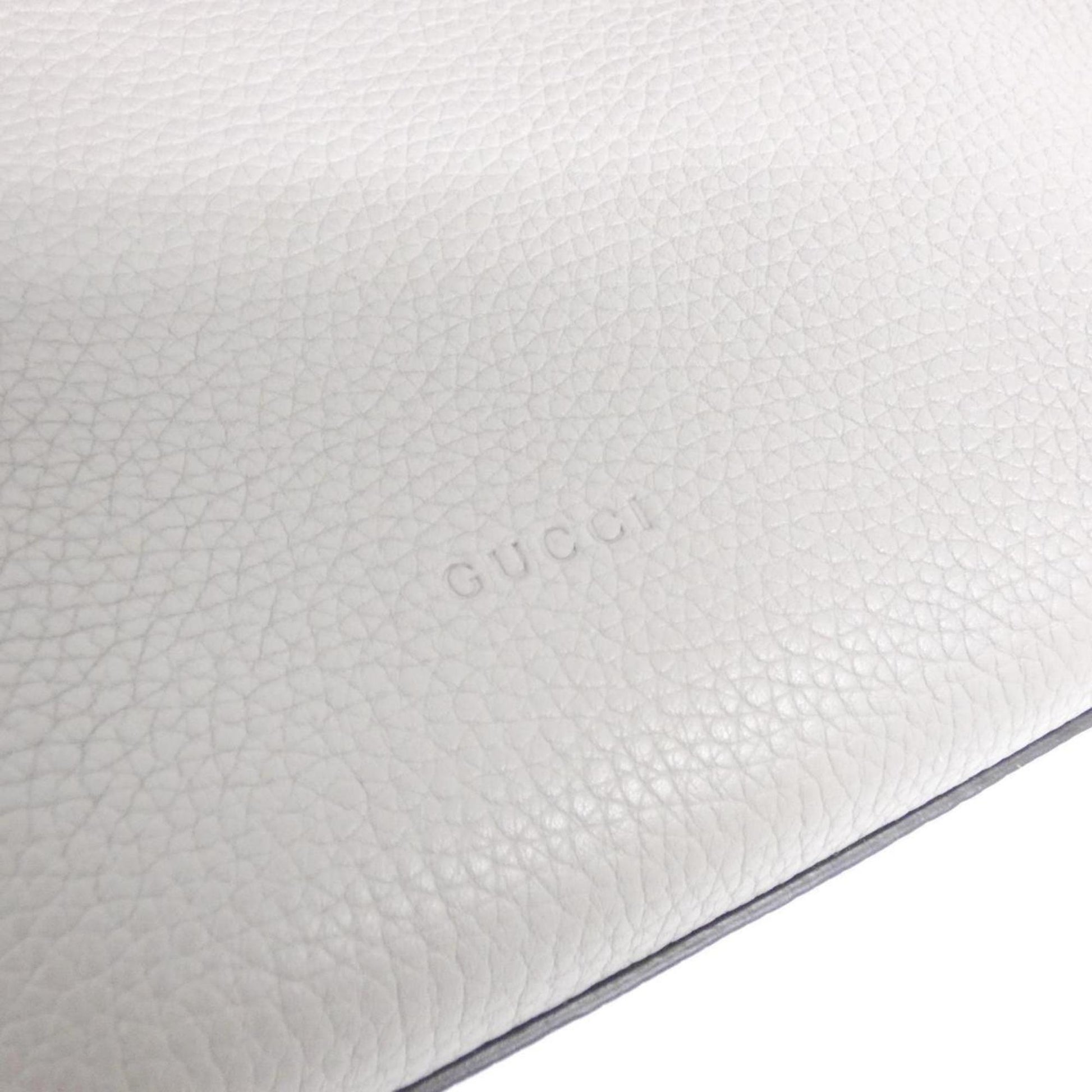 Gucci Light Gray Leather Handbag