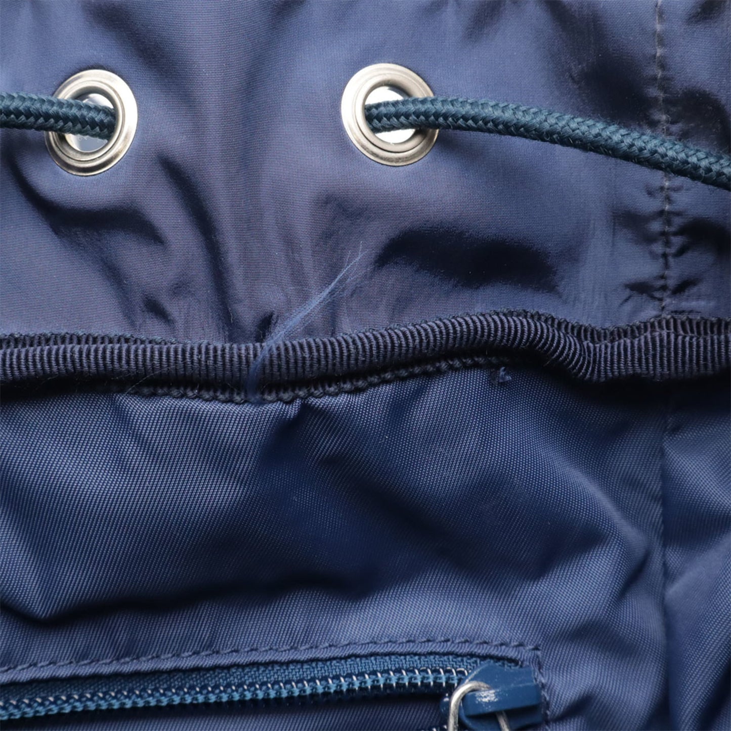Gucci Navy Nylon Leather Backpack