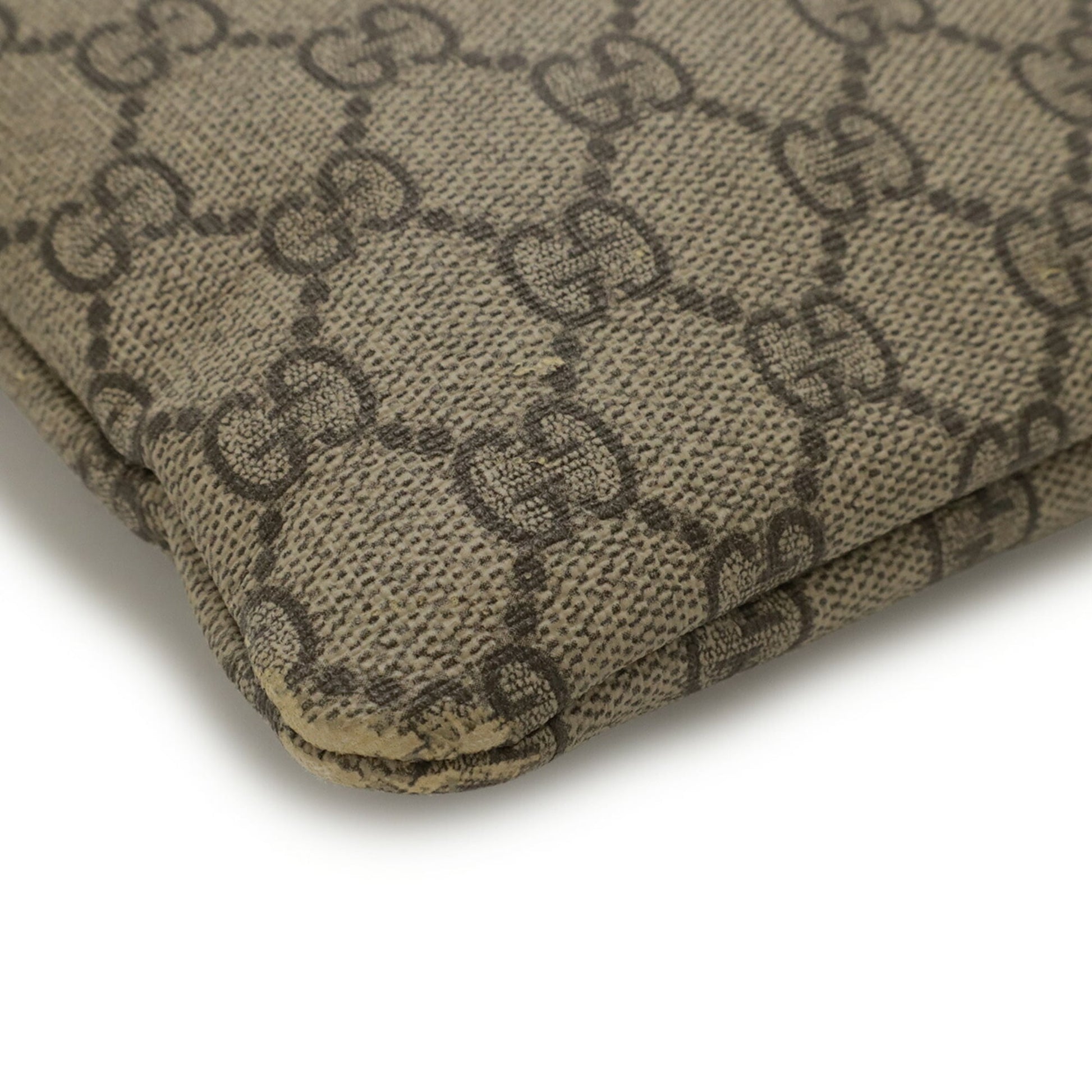 Gucci Beige Brown Brown Khaki Gg Supreme Shoulder Bag