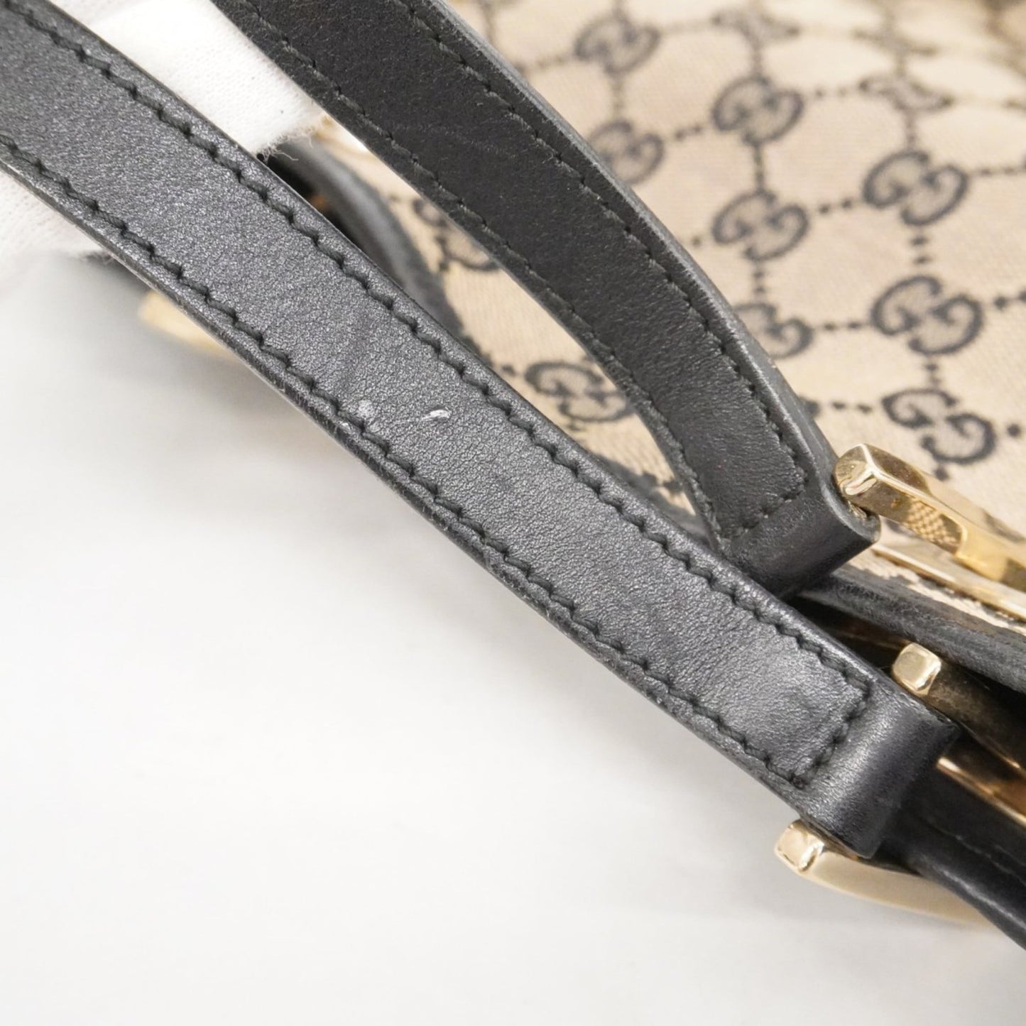 Gucci Black Canvas Tote Bag