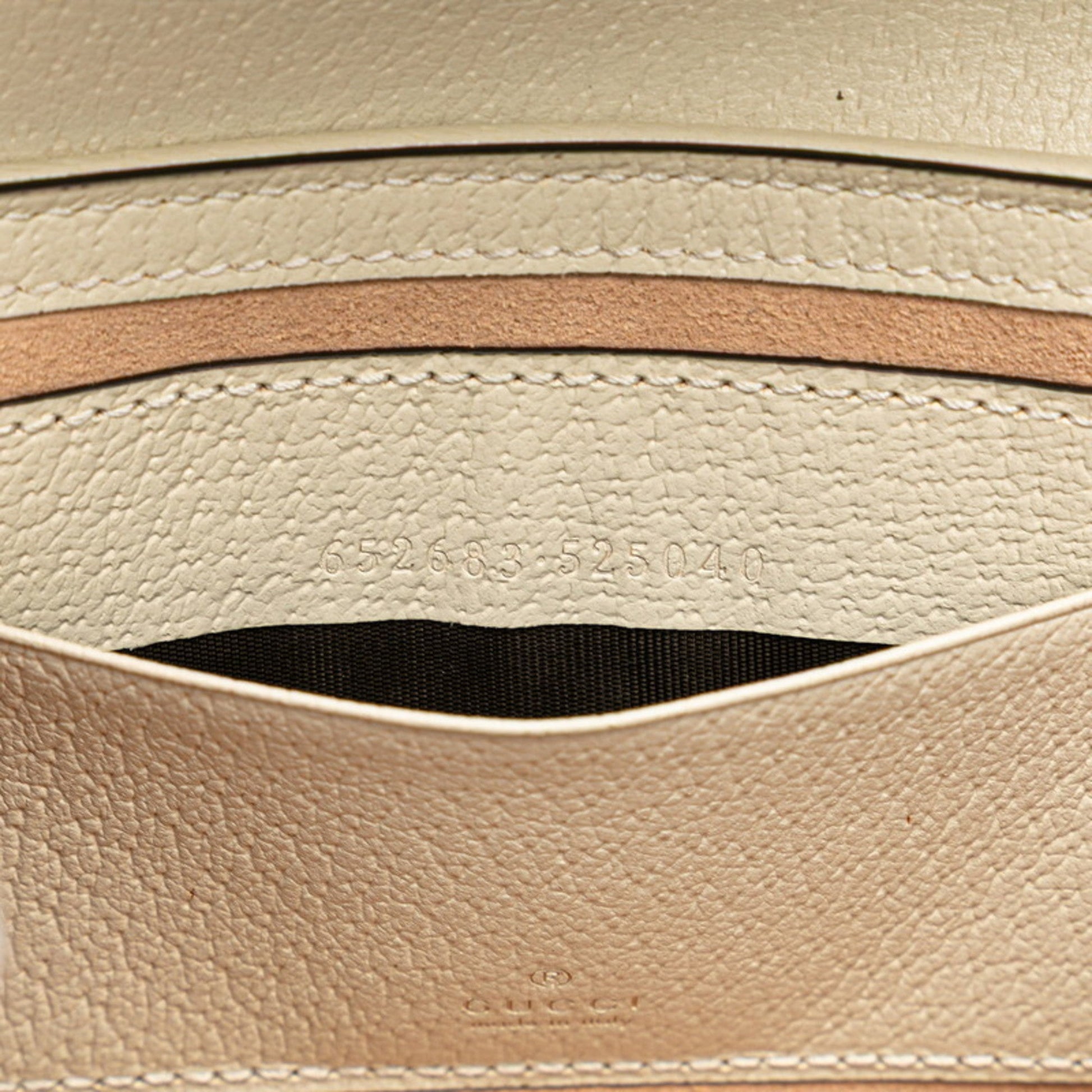 Gucci Padlock Beige Pvc Leather Handbag Shoulder Bag