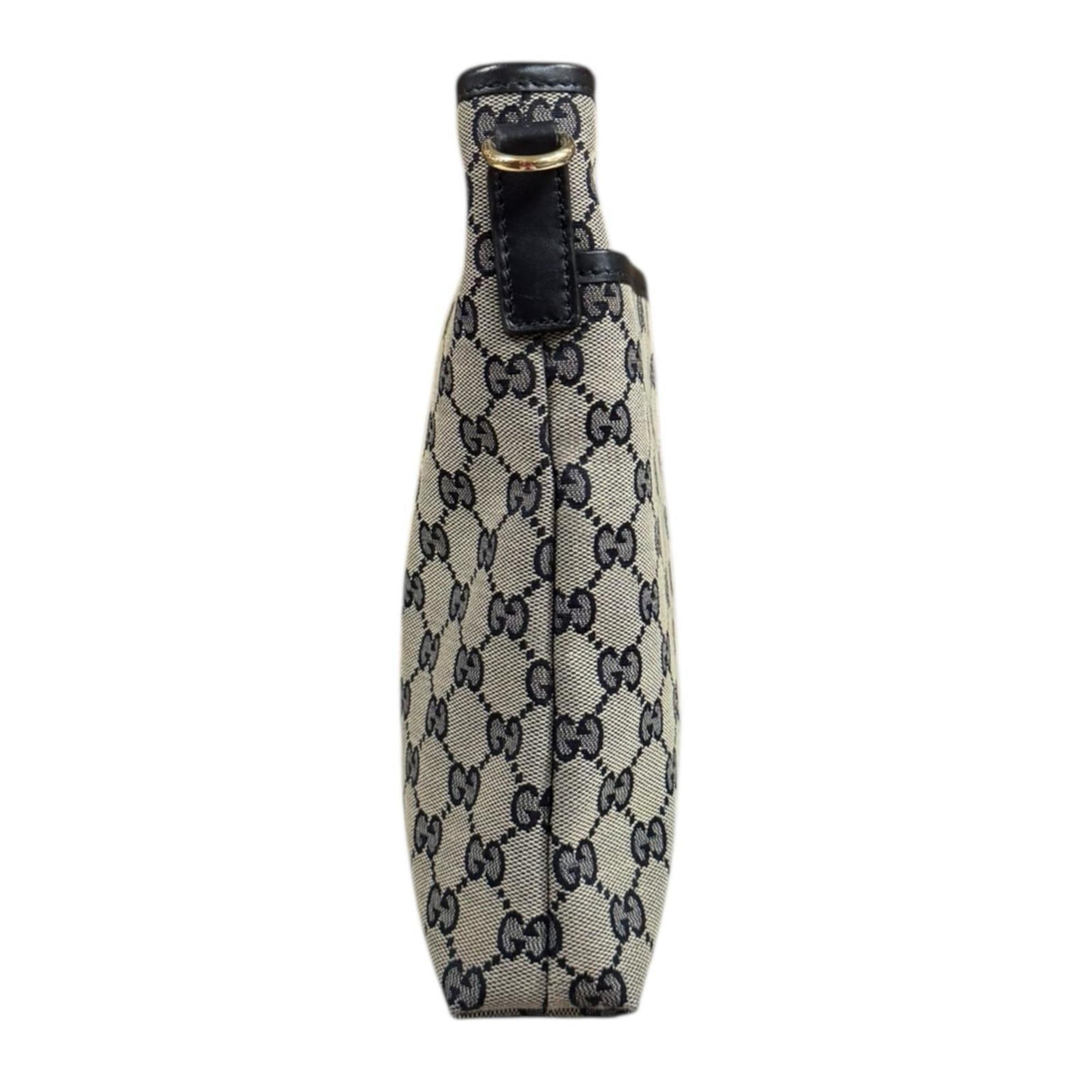 Gucci Gg Canvas Beige Navy Gg Canvas Shoulder Bag
