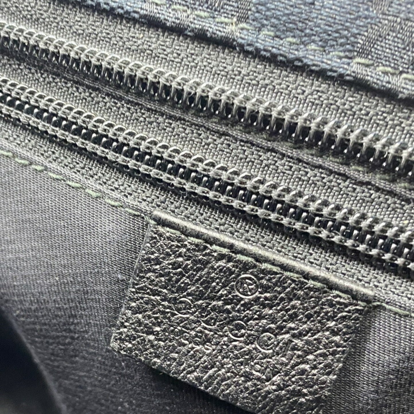 Gucci Black Gg Canvas Shoulder Bag