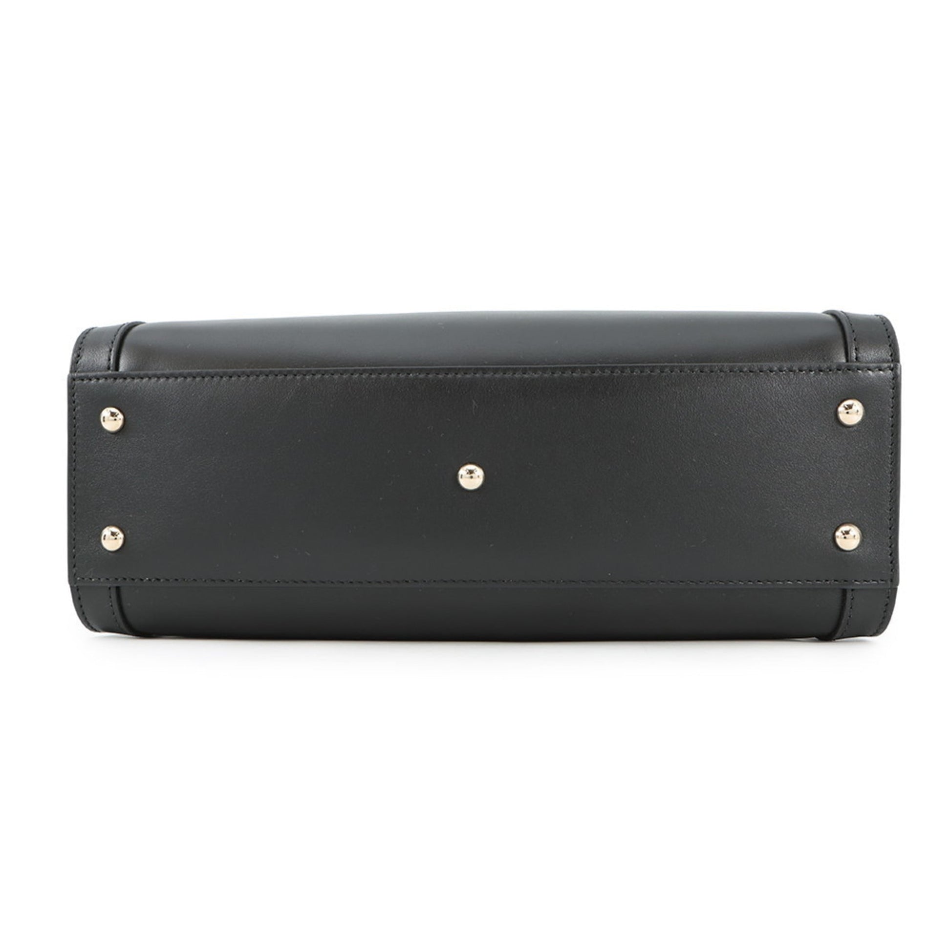 Gucci Black Leather Handbag Shoulder Bag Tote Bag