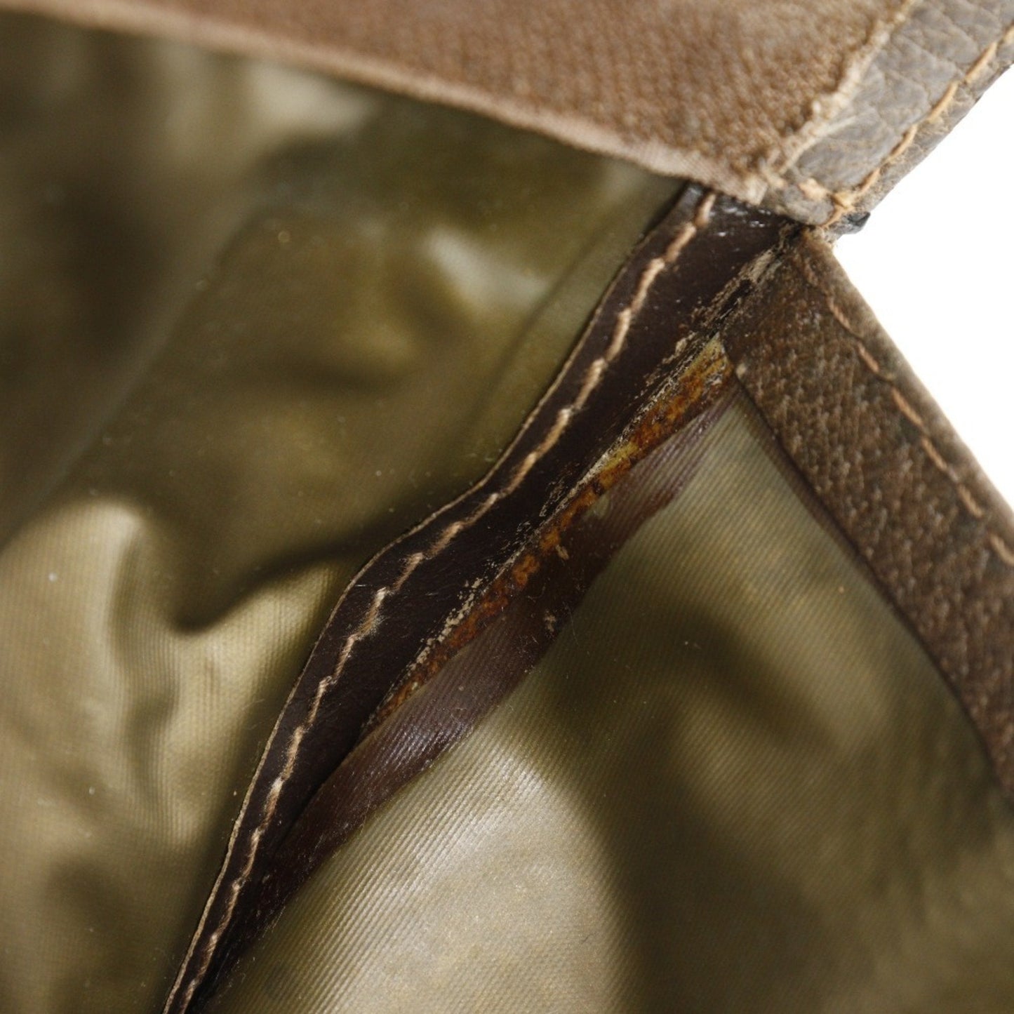 Gucci Brown Gg Plus Leather Clutch Bag Pouch