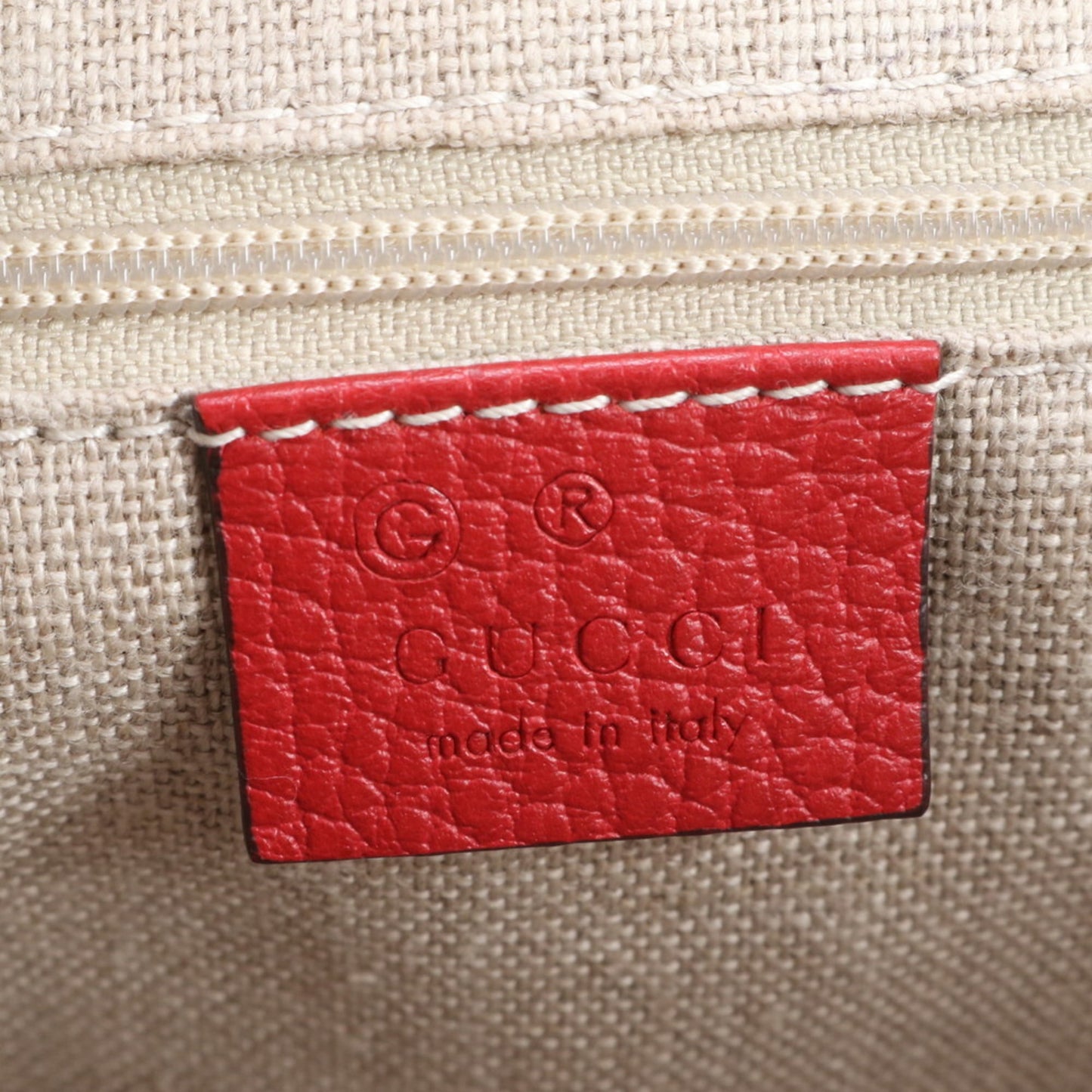 Gucci Red Color Leather Shoulder Bag