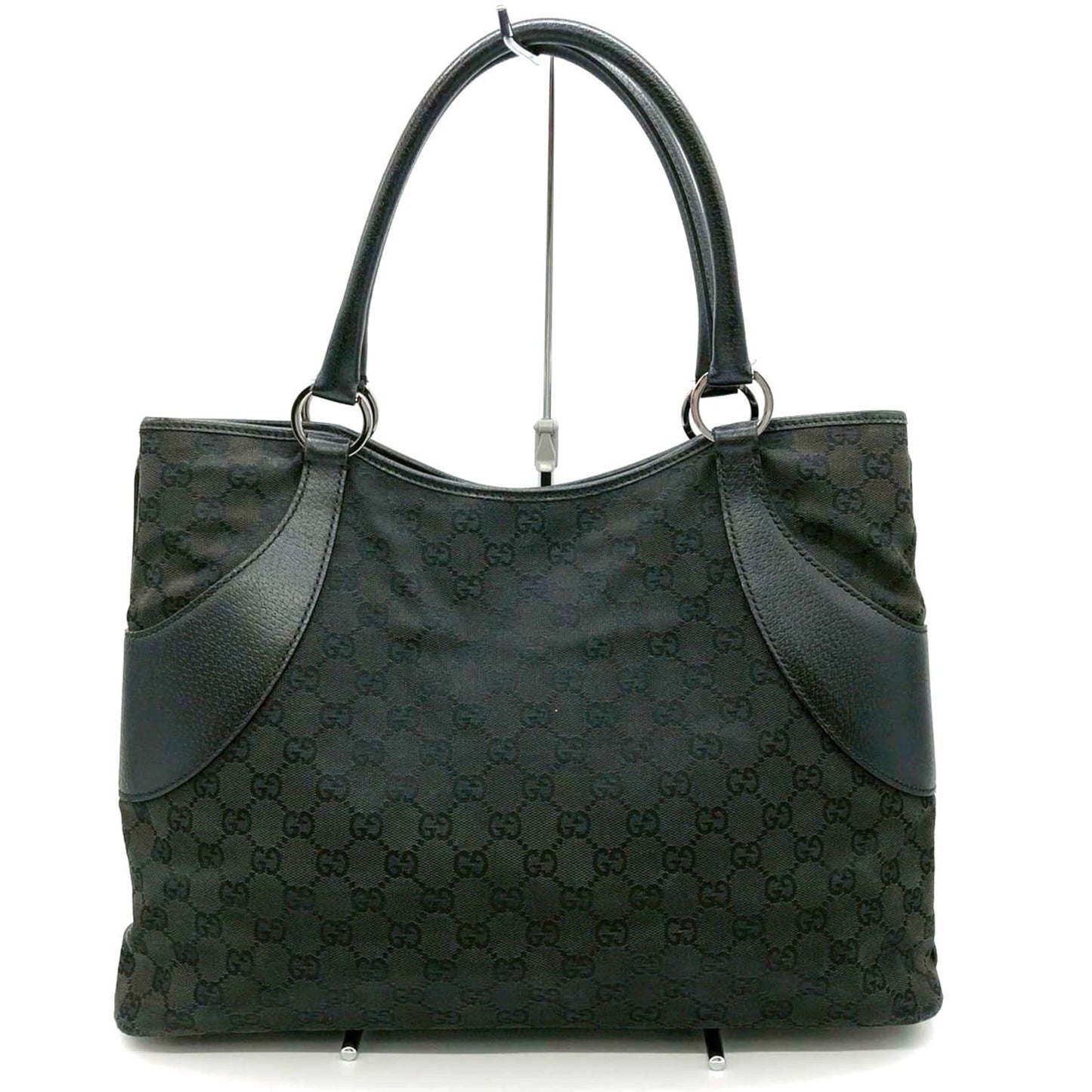Gucci Gg Canvas Black Gg Canvas Handbag Tote Bag