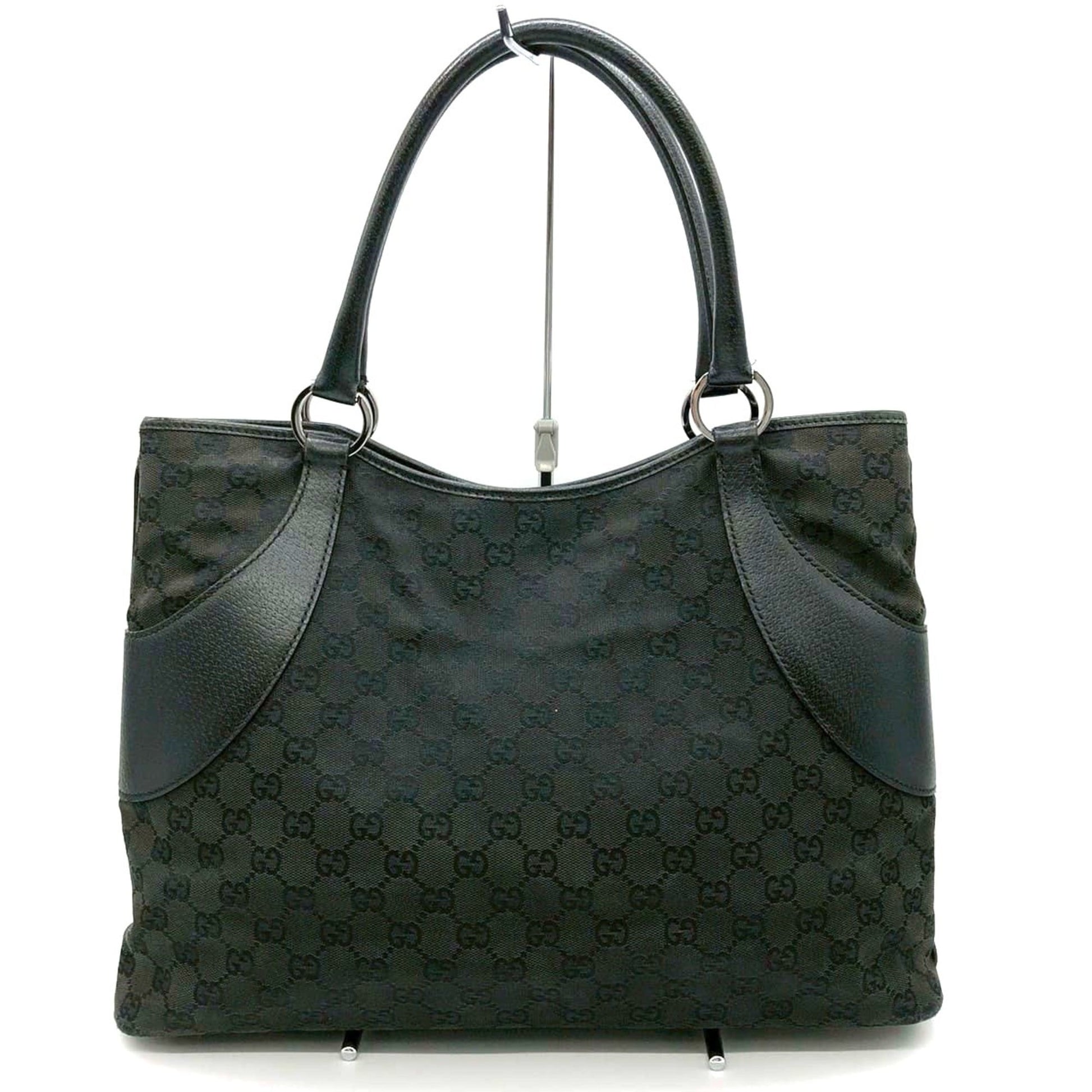 Gucci Gg Canvas Black Gg Canvas Handbag Tote Bag