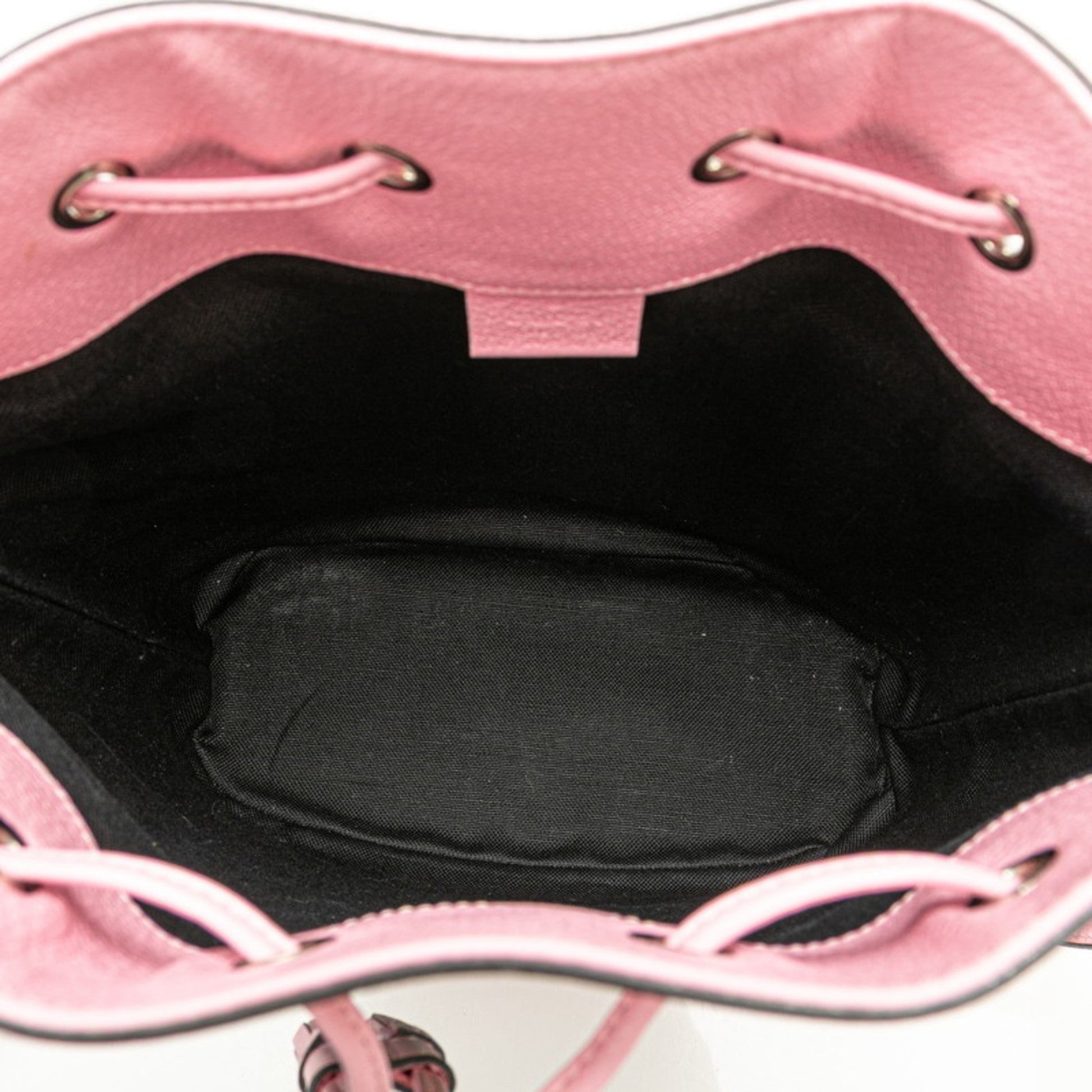 Gucci Black Multi-Color Pink Pvc Leather Shoulder Bag